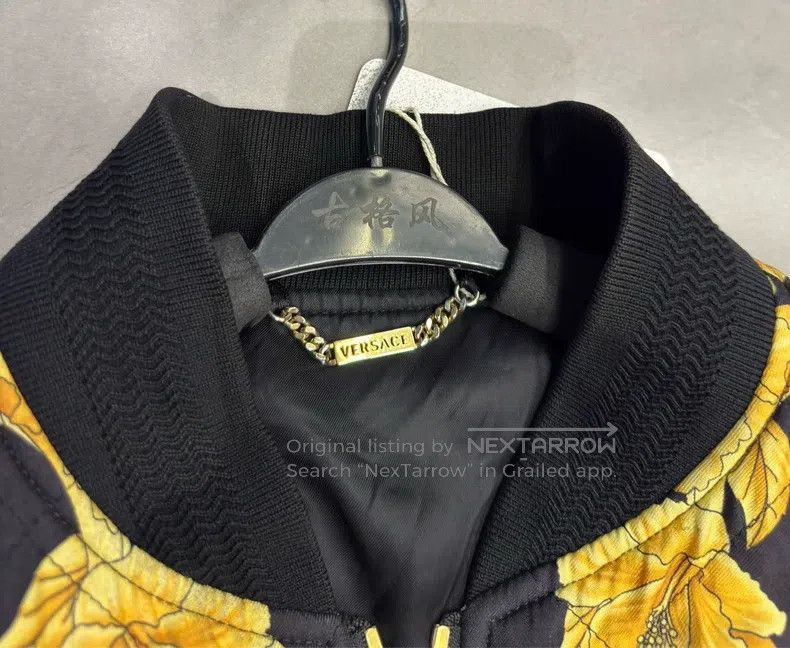 Versace Versace Black gold baroque men's cotton jacket jacket Size US M / EU 48-50 / 2 - 4 Thumbnail