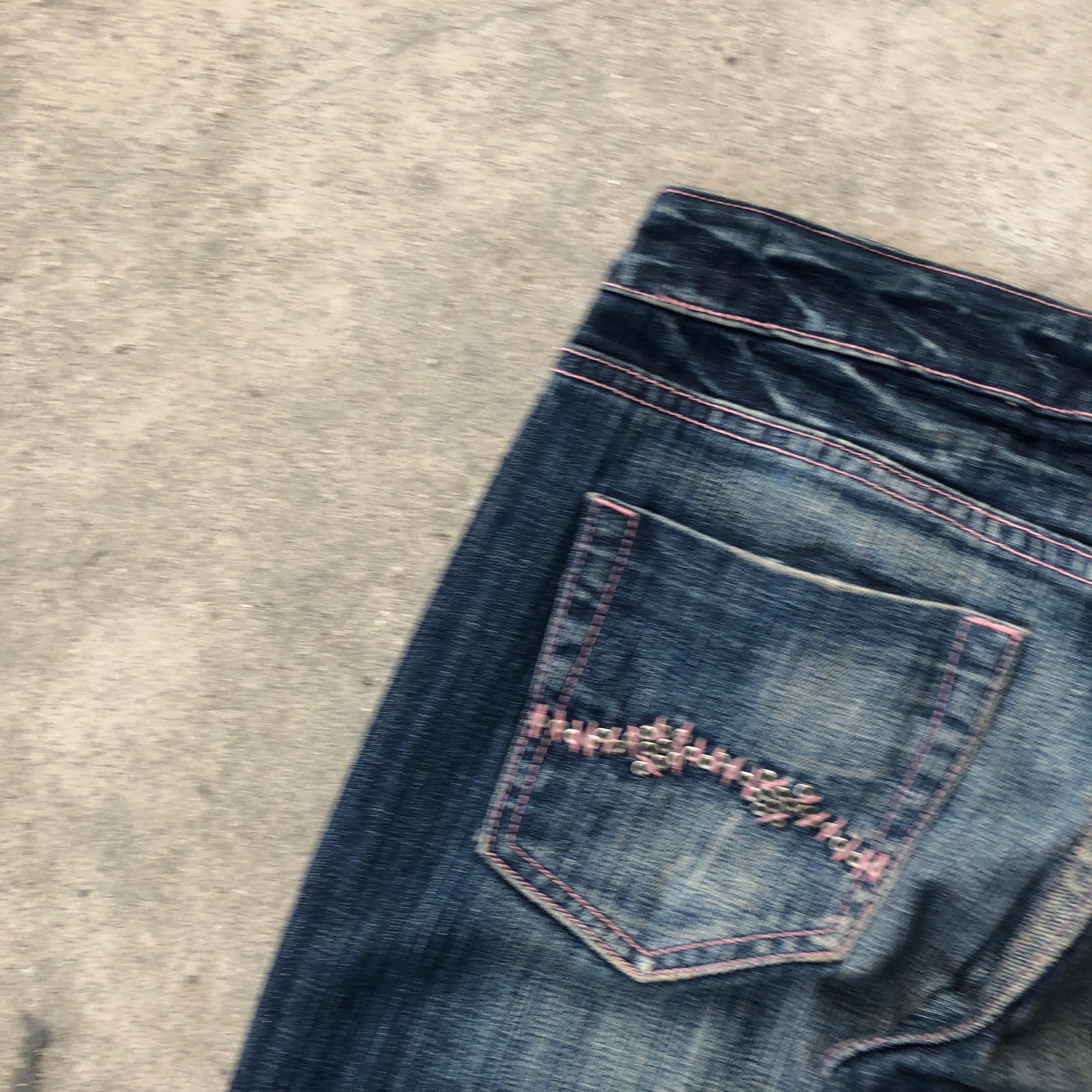 If Six Was Nine Parasuco Distressed Flared Jeans Size US 29 - 4 Thumbnail