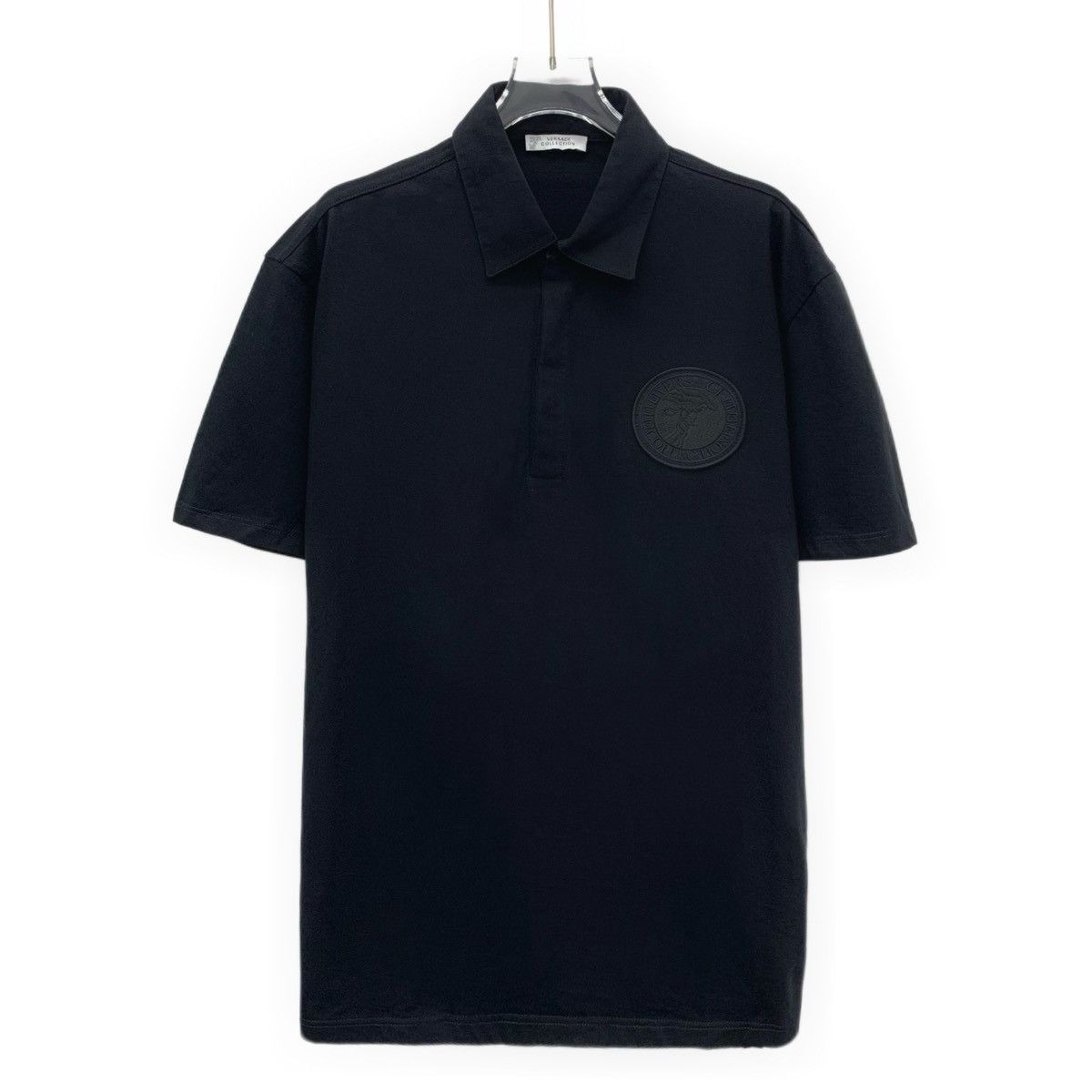 Versace Versace Badge Embroidered Short Sleeve Polo Shirt K26WX Size US L / EU 52-54 / 3 - 1 Thumbnail