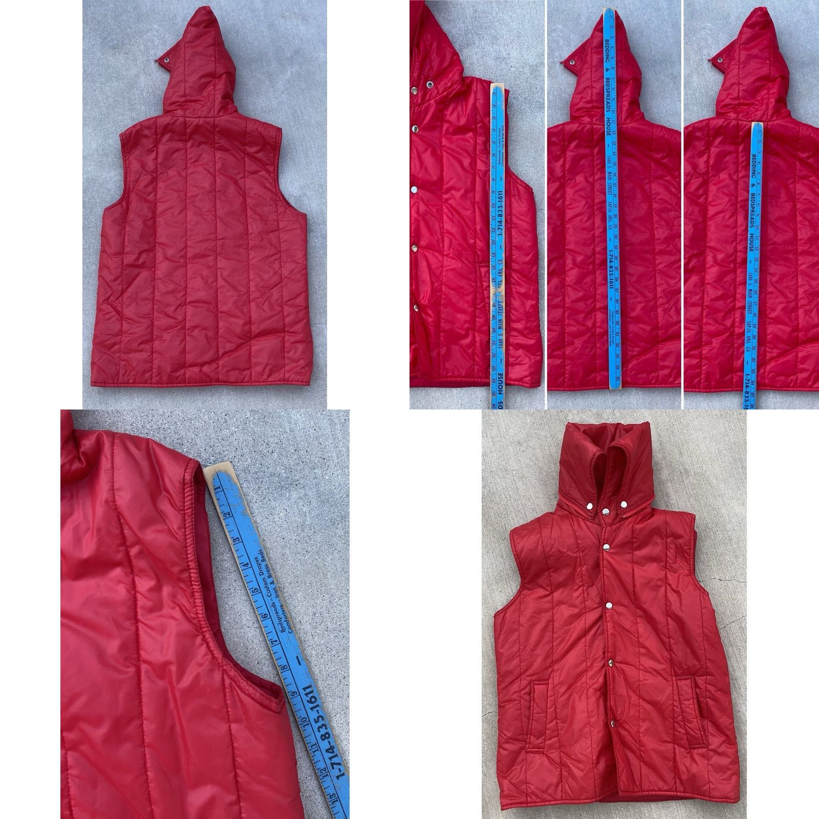 Vintage VINTAGE RPM Vest Puffer Quilted Hooded Red M Men 80s Taiwan ROC Vintage Outdoor Coat Style: Puffer Jacket Decade: 80s Size US M / EU 48-50 / 2 - 11 Thumbnail