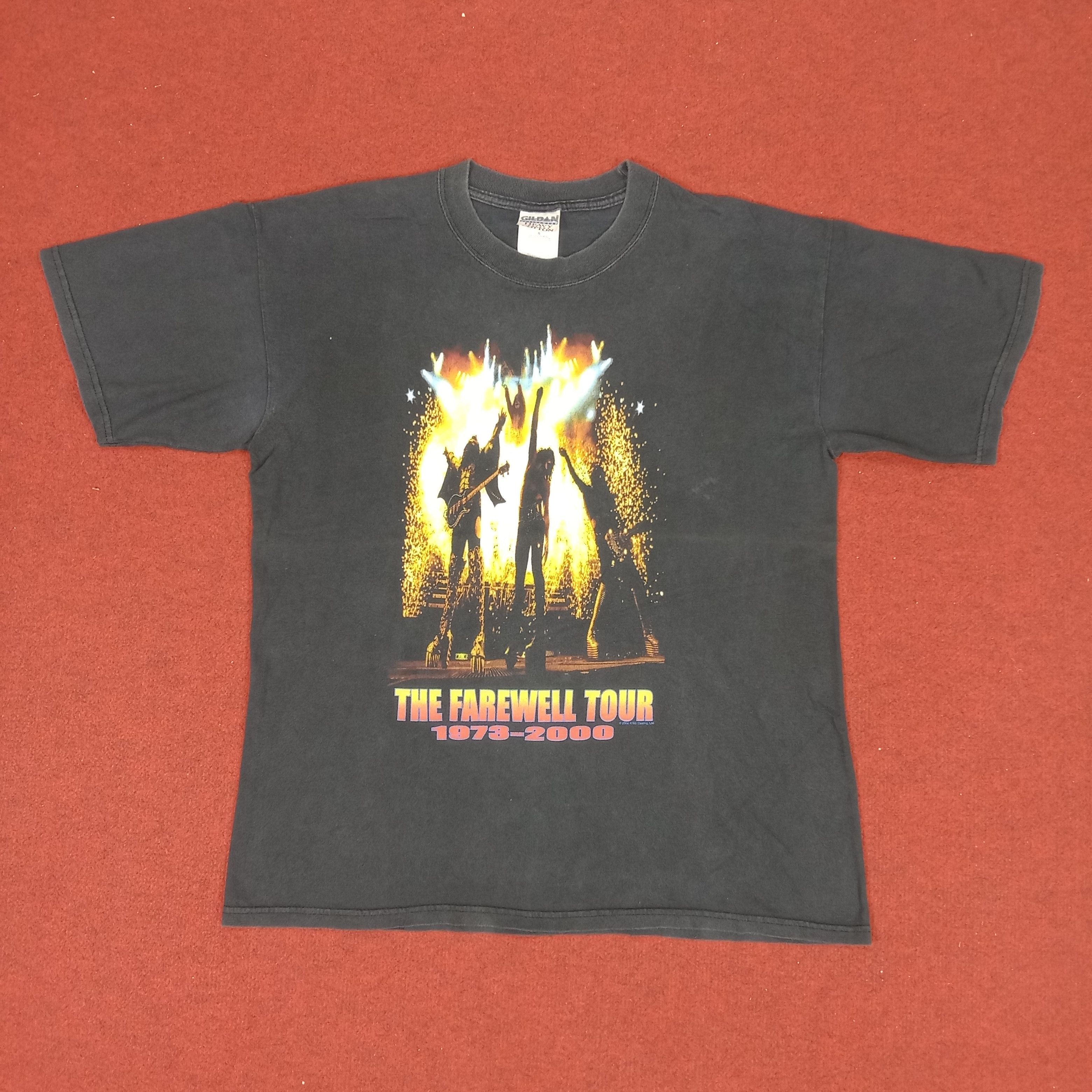 Band Tees × KISS × Vintage Kiss Rock Band Music The Farewell Tour Vintage Tshirt Size US L / EU 52-54 / 3 - 1 Thumbnail
