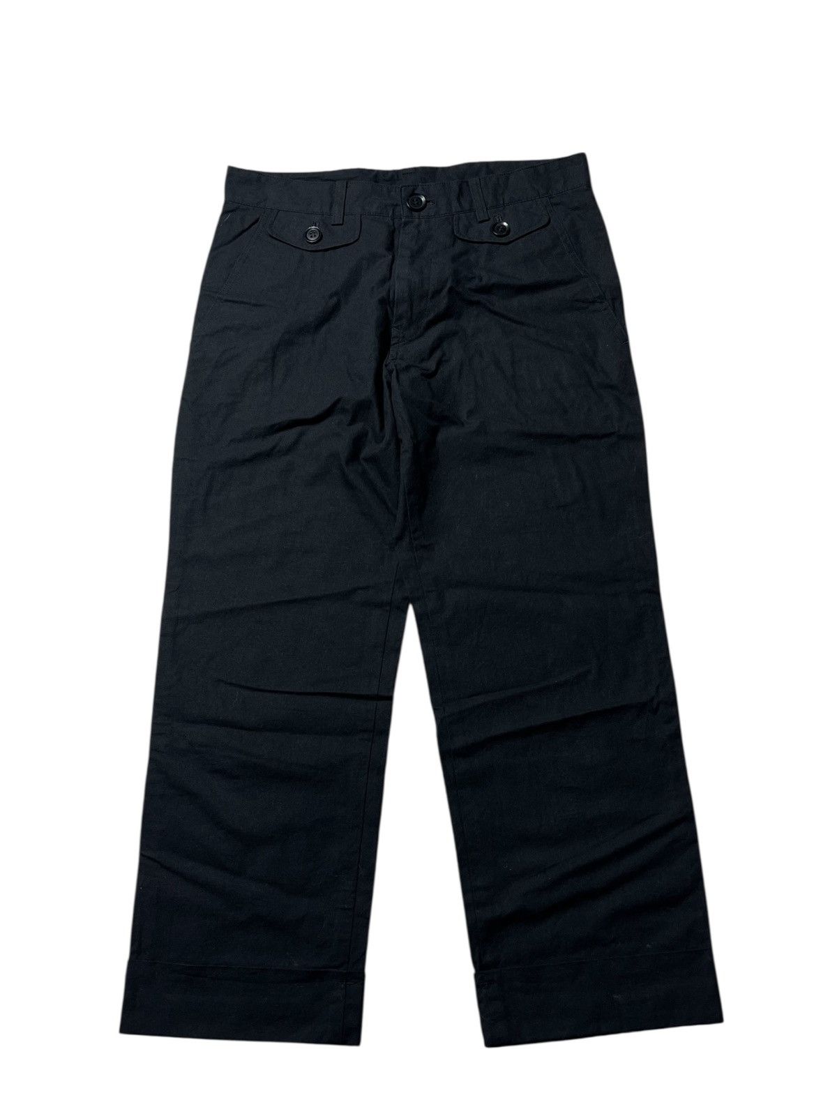 Y's Japanese Brand Yohji Yamamoto Wideleg Cropped Pants