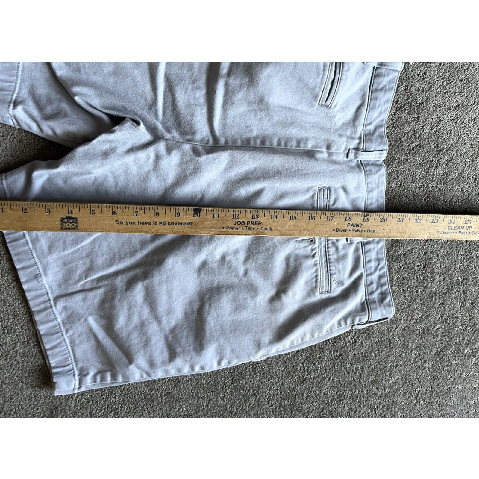 Nautica Nautica Gray Chino Shorts Size 36 Classic Fit Distressed Stretch Mens Size US 36 / EU 52 - 5 Thumbnail