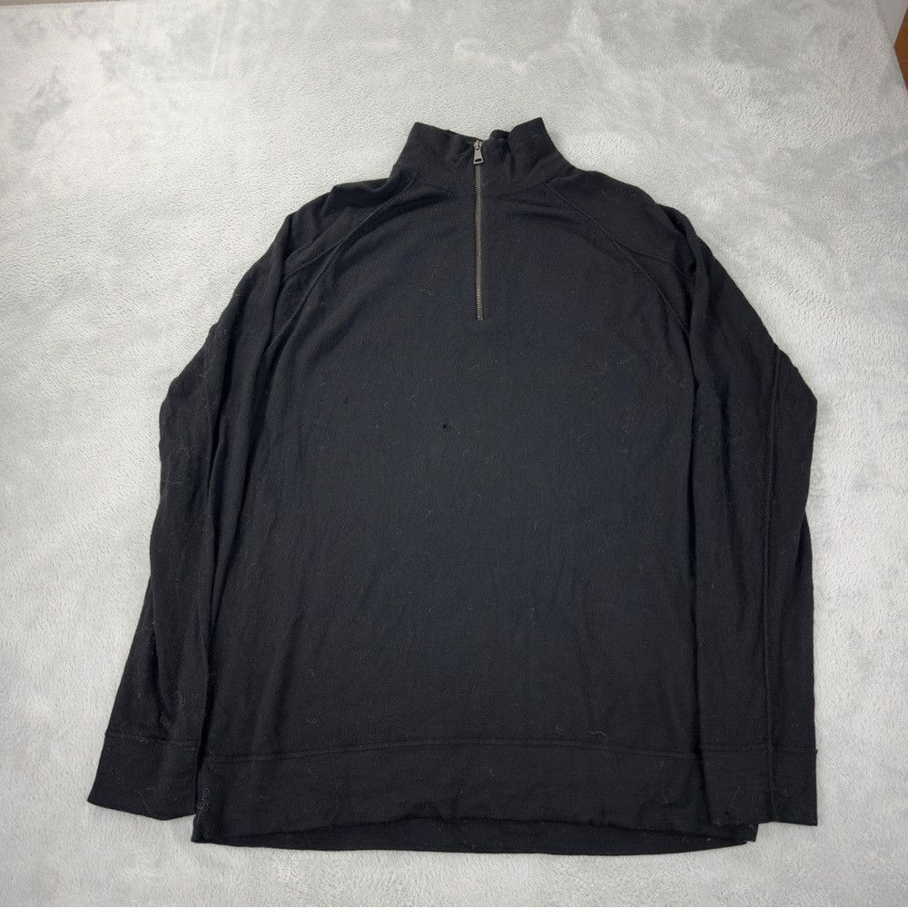 Helmut Lang Helmut Lang Men's Size XL 100% Wool 1/4 Black Zip Up Jacket Size US XL / EU 56 / 4 - 1 Thumbnail