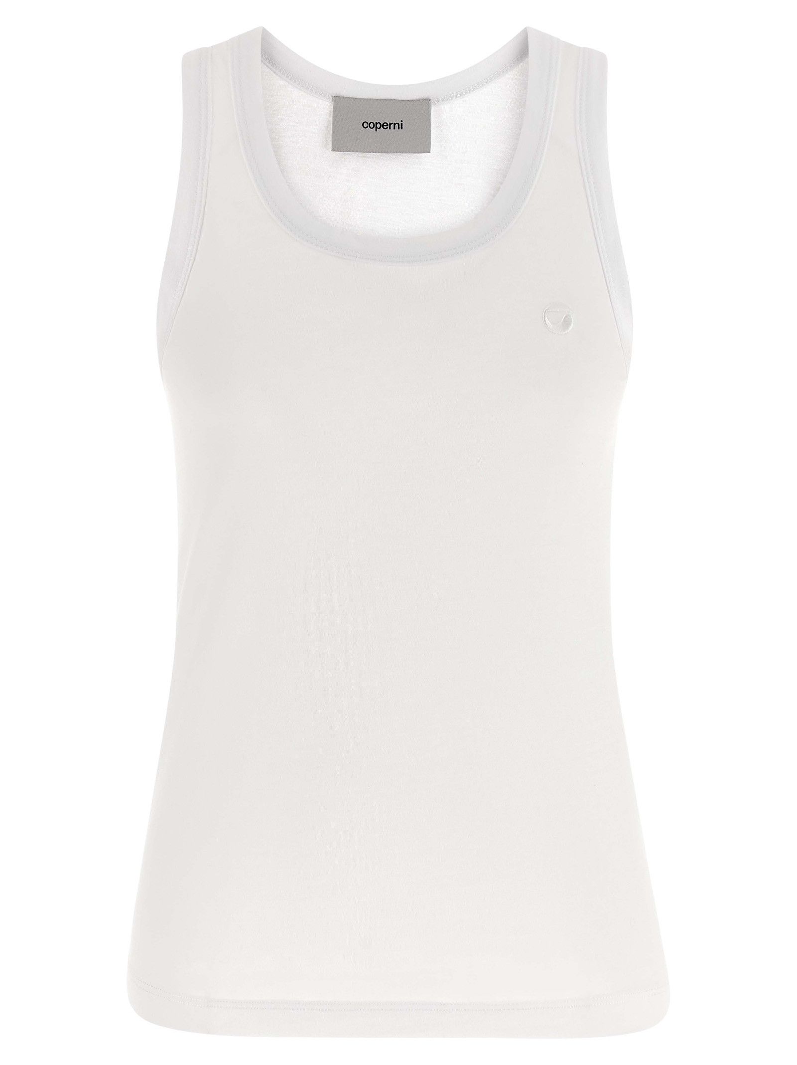 Logo embroidery tank top