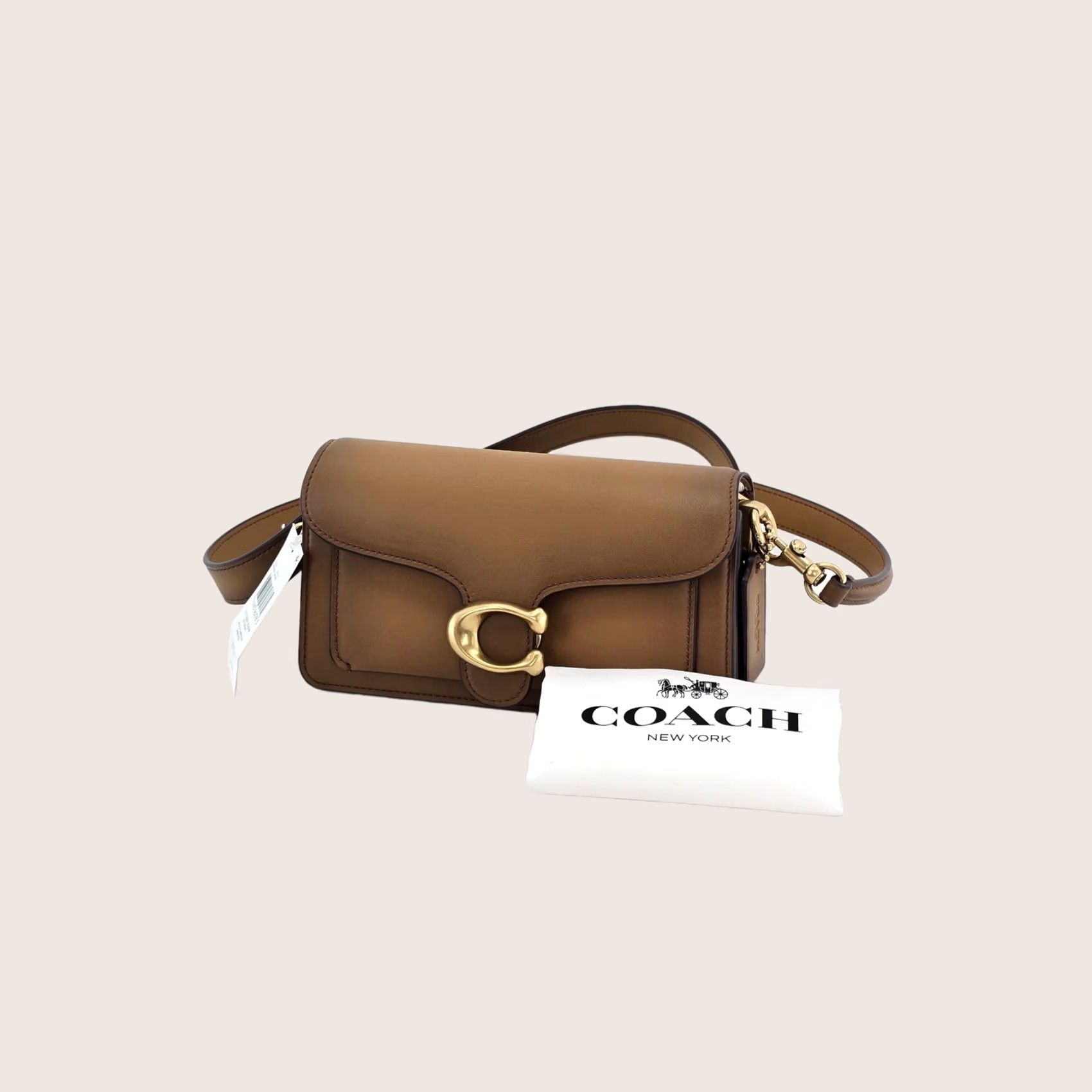 Coach Coach Tabby 20 Shoulder Bag Small Honey Brown Leather Womens New Size ONE SIZE - 1 Thumbnail