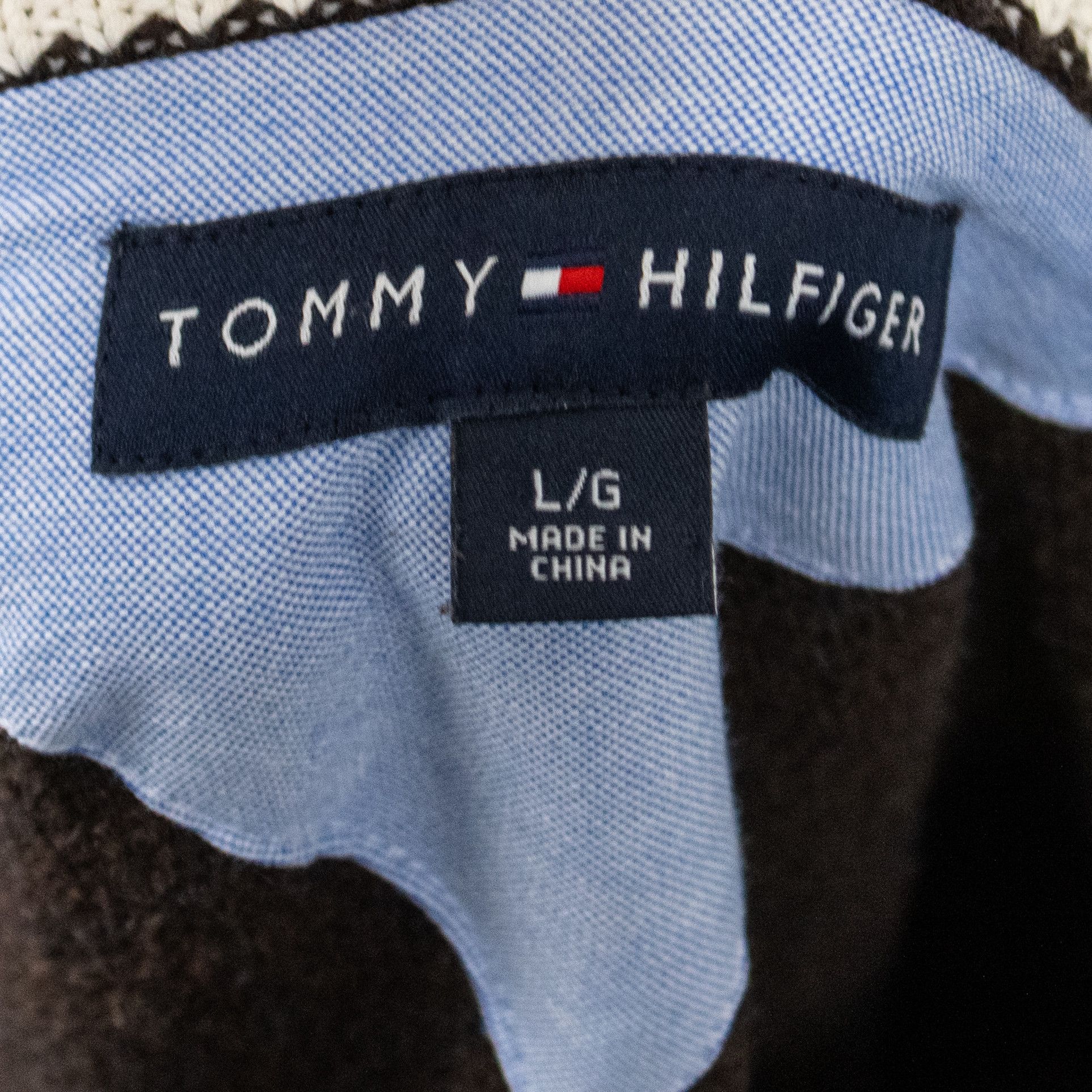 Tommy Hilfiger Y2K 00's Tommy Hilfiger Dirt Brown Knitted Crewneck Sweater Size US M / EU 48-50 / 2 - 6 Thumbnail