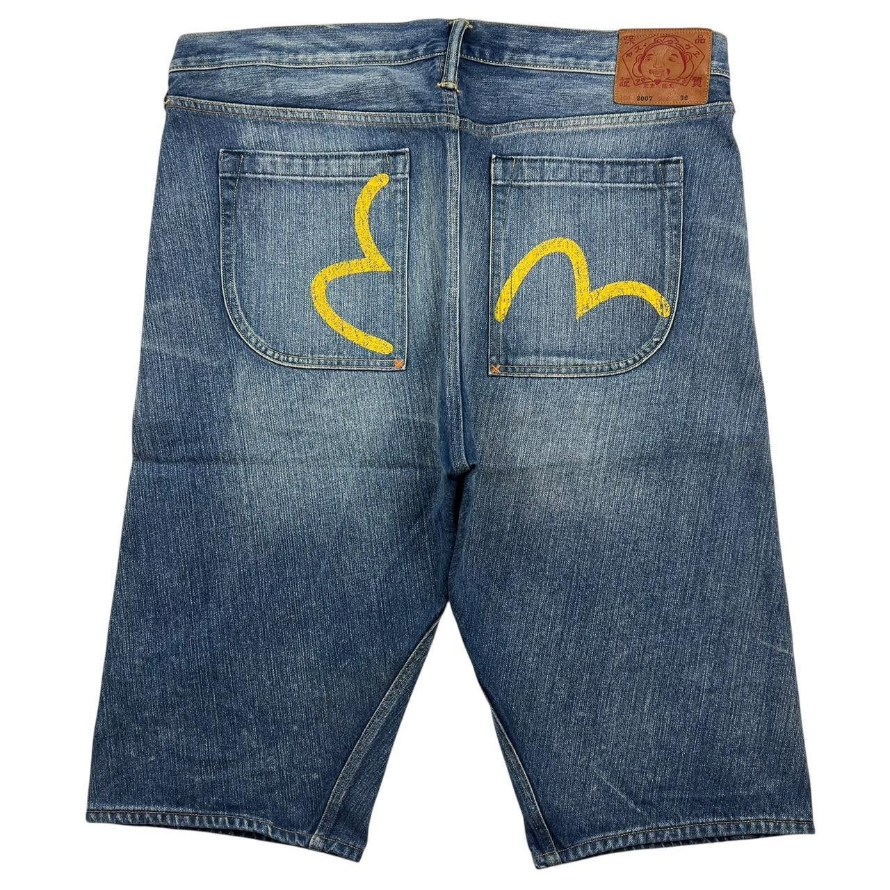 Evisu Vintage Evisu Gull Denim Shorts / Jorts - Waist: 40” Size US 40 / EU 56 - 1 Thumbnail