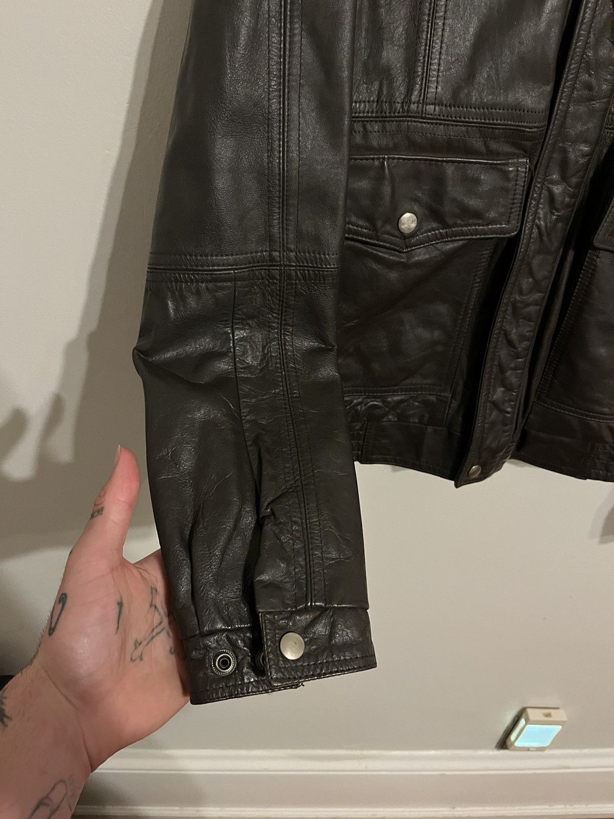 Genuine Leather × Vintage Vintage Genuine Leather 1970s Bomber Jacket 🔥 Size US M / EU 48-50 / 2 - 4 Thumbnail