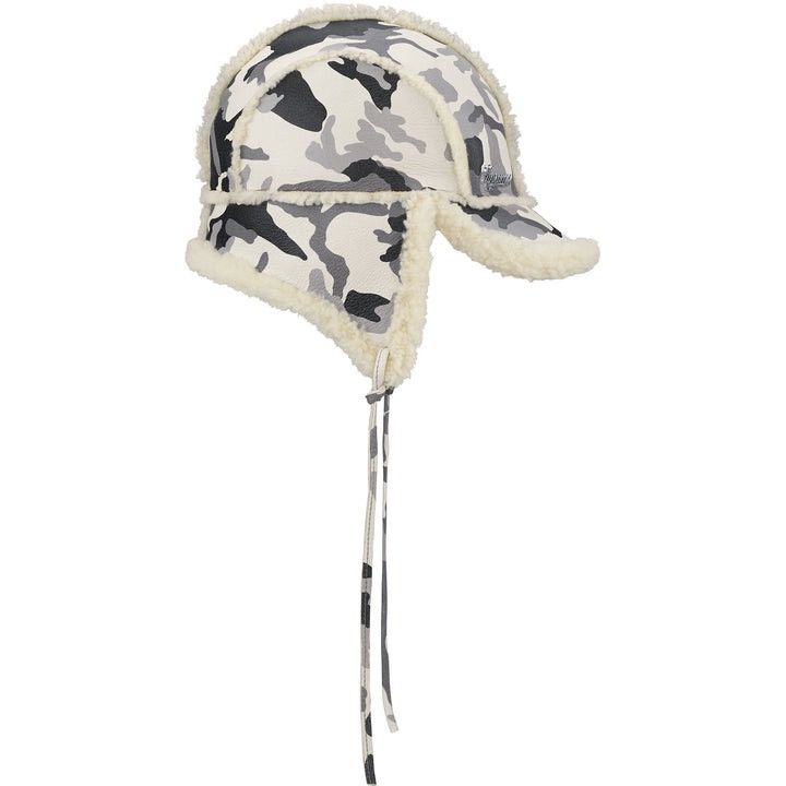 Supreme Shearling Lined Earflap Cap Snow Camo M/L Size ONE SIZE - 2 Thumbnail