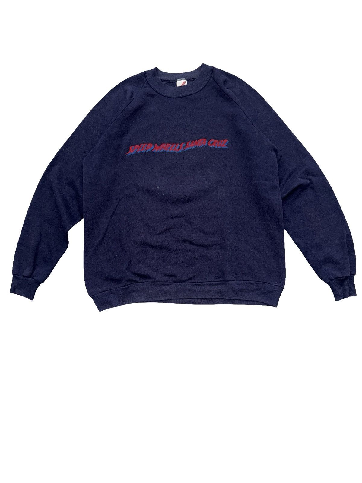 Santa Cruz Skateboards Vintage 90s Santa Cruz Speed Wheels Blue Demon Crewneck Size US XL / EU 56 / 4 - 2 Thumbnail