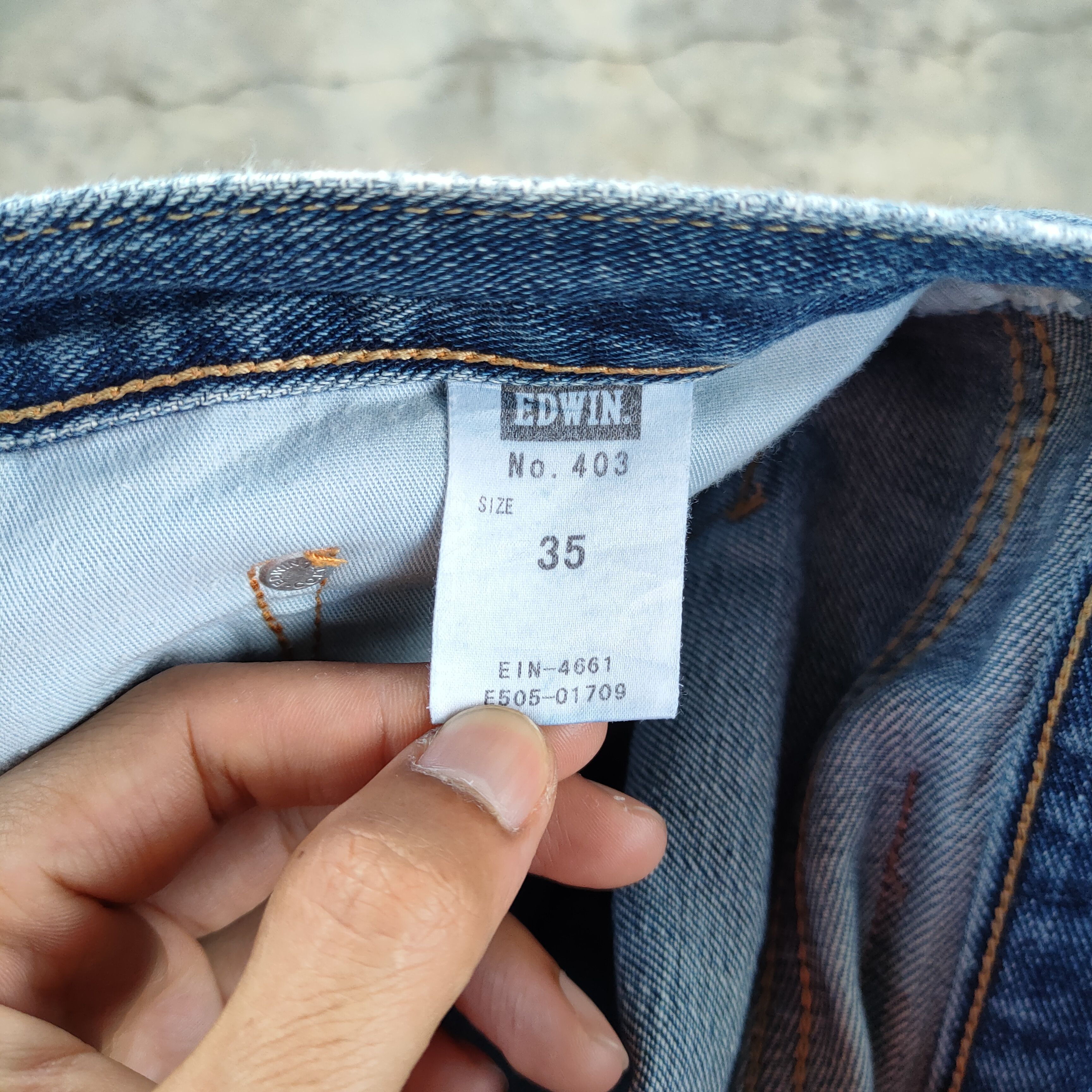 Edwin W36 VINTAGE EDWIN FADED DISTRESSED DENIM JEAN PANTS Size US 36 / EU 52 - 11 Thumbnail
