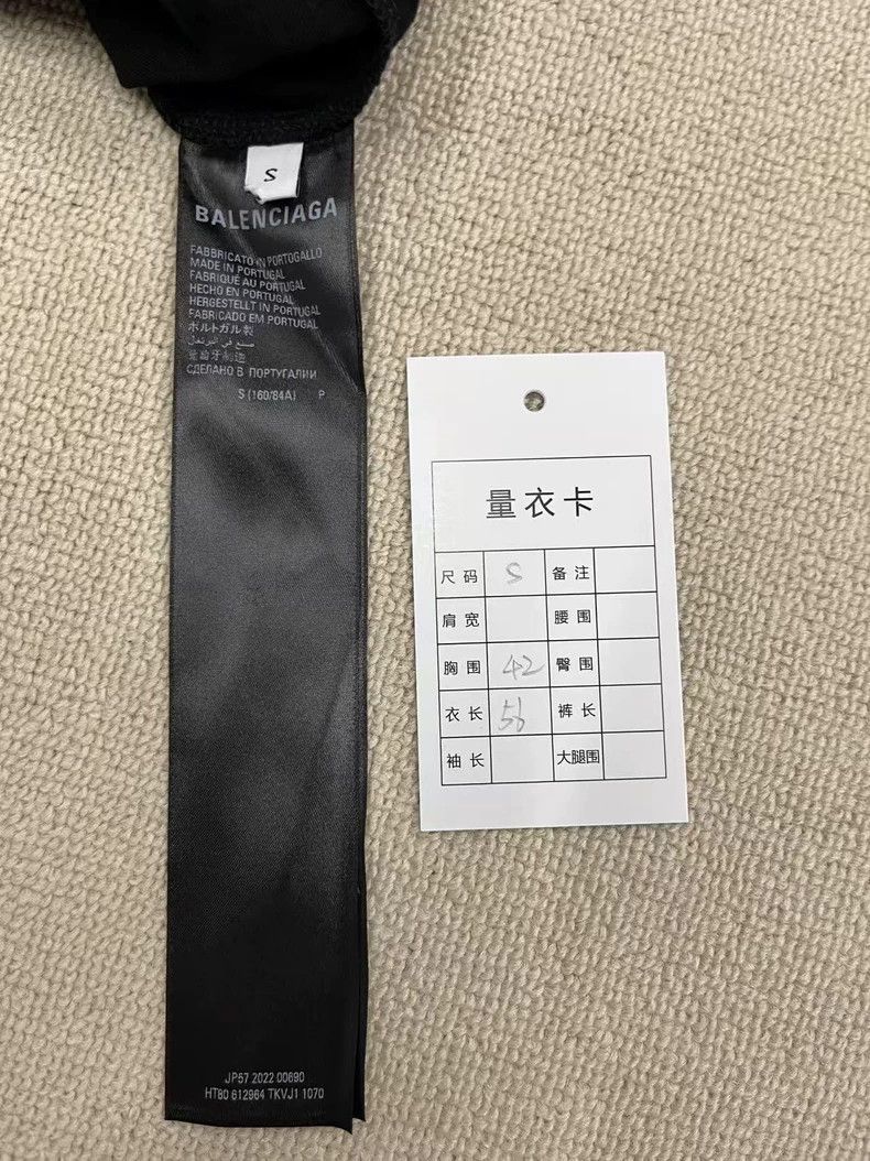 Balenciaga Balenciaga Logo letter pattern round neck pullover slim sh Size S / US 4 / IT 40 - 4 Thumbnail