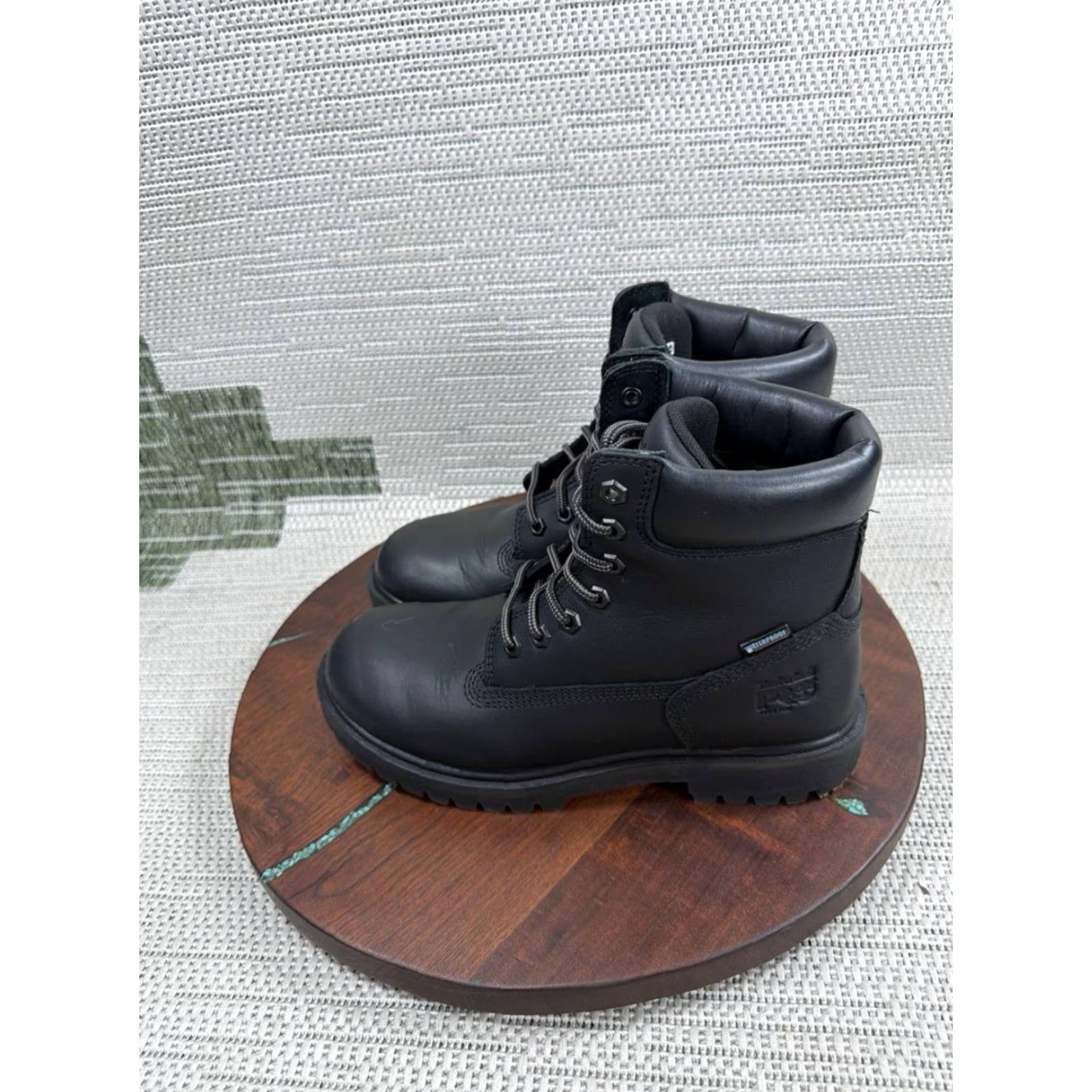 Timberland Timberland Pro Womens Boot Direct Attach Soft Toe Black Leather Ankle Work 7.5 M Womens Size US 8 / IT 38 - 3 Thumbnail