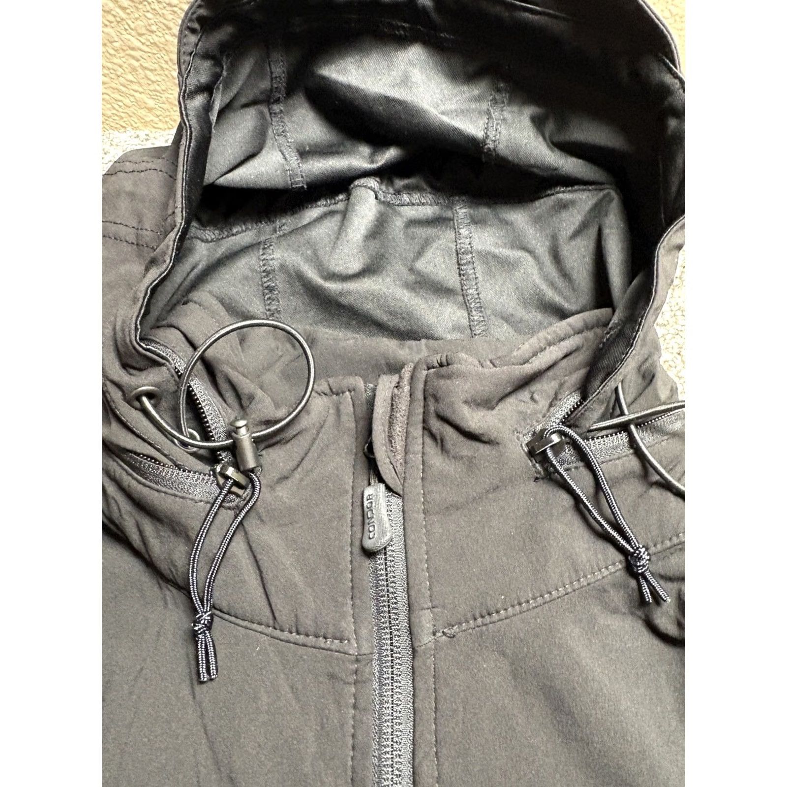 Vintage Condors Jacket Summit Adult XS Black Softshell Hooded Tactical Concealed Carry Jacket Mens Size US XS / EU 42 / 0 - 6 Thumbnail