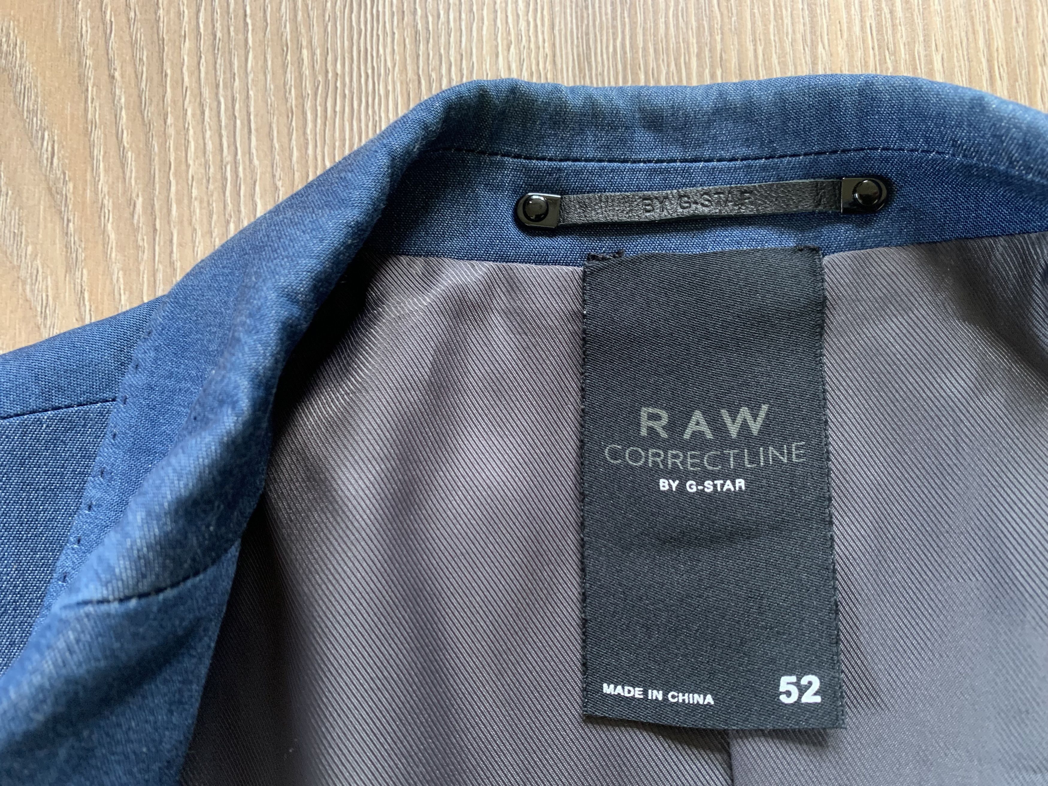 G-Star Mens G-Star Raw Correct Line Tailored Blazer Denim Jacket Size 52S - 8 Thumbnail
