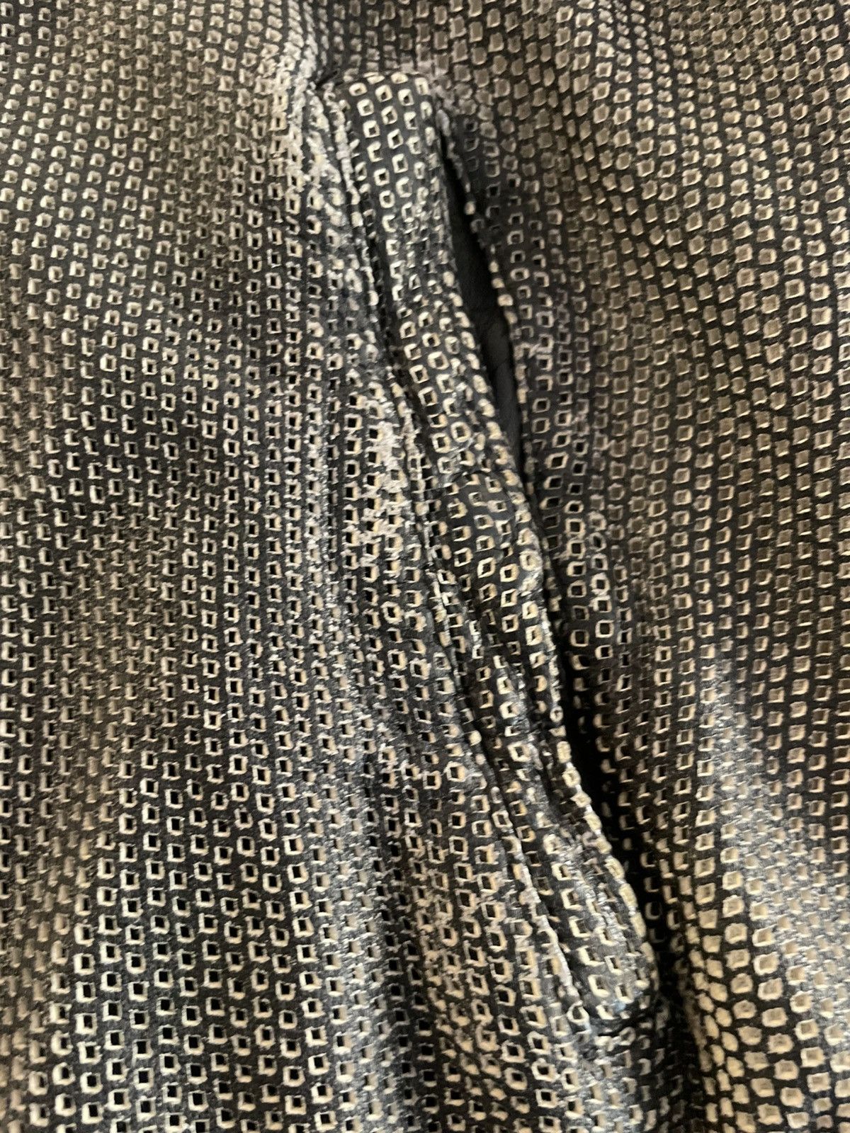 Giorgio Brato Giorgio Brato Perforated Leather Black Bomber Jacket Size US L / EU 52-54 / 3 - 5 Thumbnail