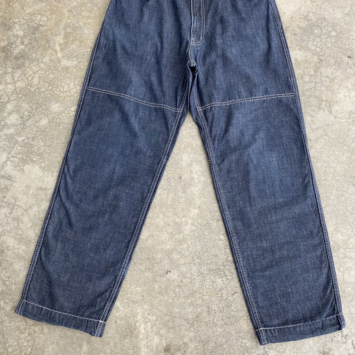 Comme des Garcons Homme SS09 CdGH Lined Panelled Light Weight Wide Denim Jeans Size US 34 / EU 50 - 4 Thumbnail