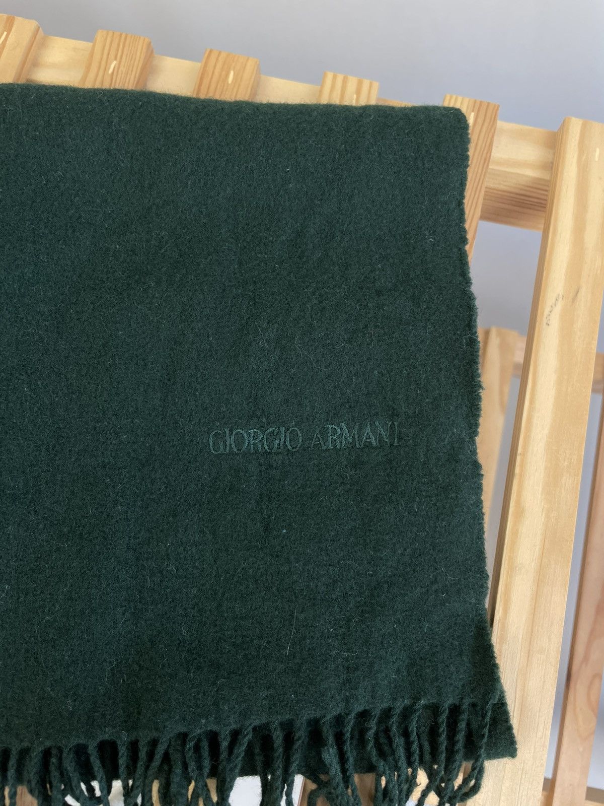 Giorgio Armani Giorgio Armani vintage wool scarf Size ONE SIZE - 3 Thumbnail
