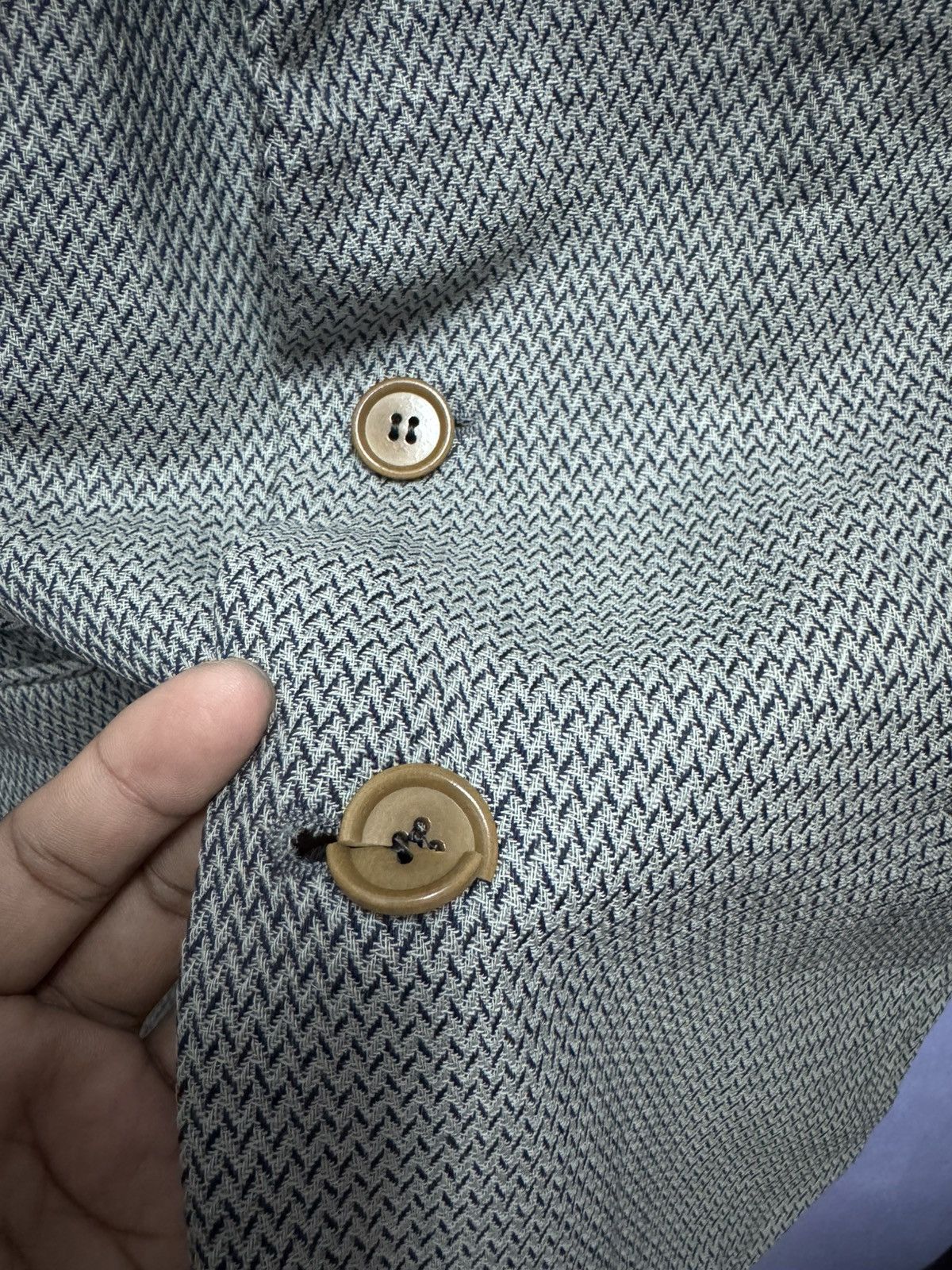 Giorgio Armani Vintage Giorgio Armani Waze Design Blazer Size US M / EU 48-50 / 2 - 9 Thumbnail