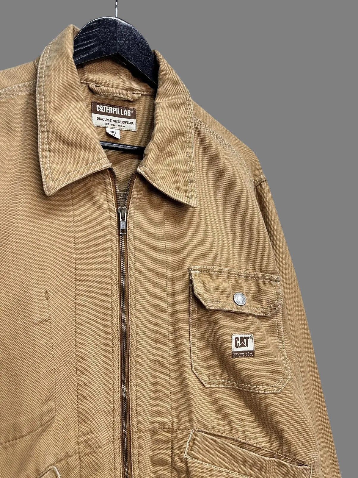 Japanese Brand Caterpillar Beige Workwear Jacket Utility Y2K Style Size US M / EU 48-50 / 2 - 6 Thumbnail