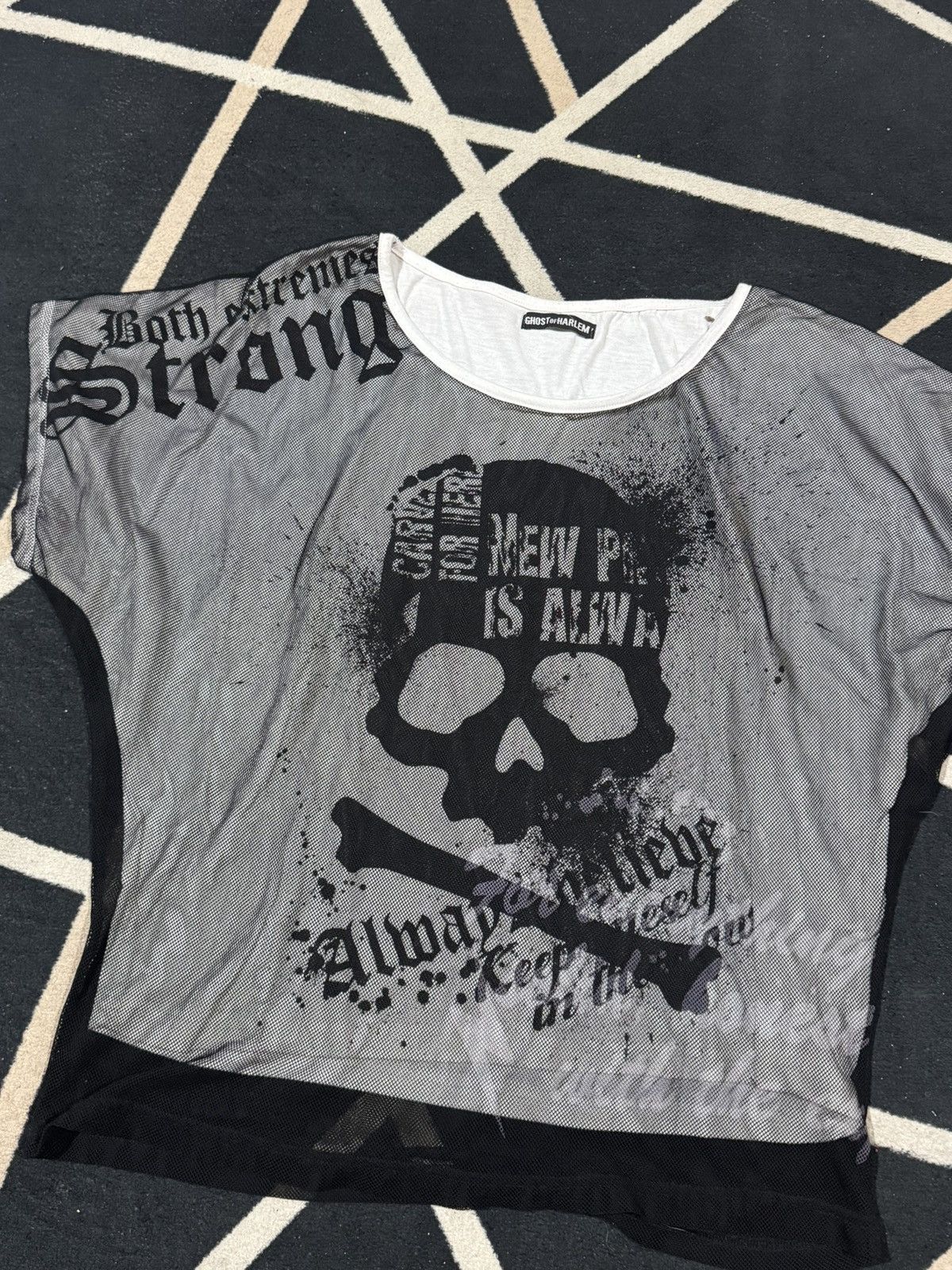 Roen Gothic Punk Skulls Poem Ghost Of Harlem Tees Size US M / EU 48-50 / 2 - 4 Thumbnail