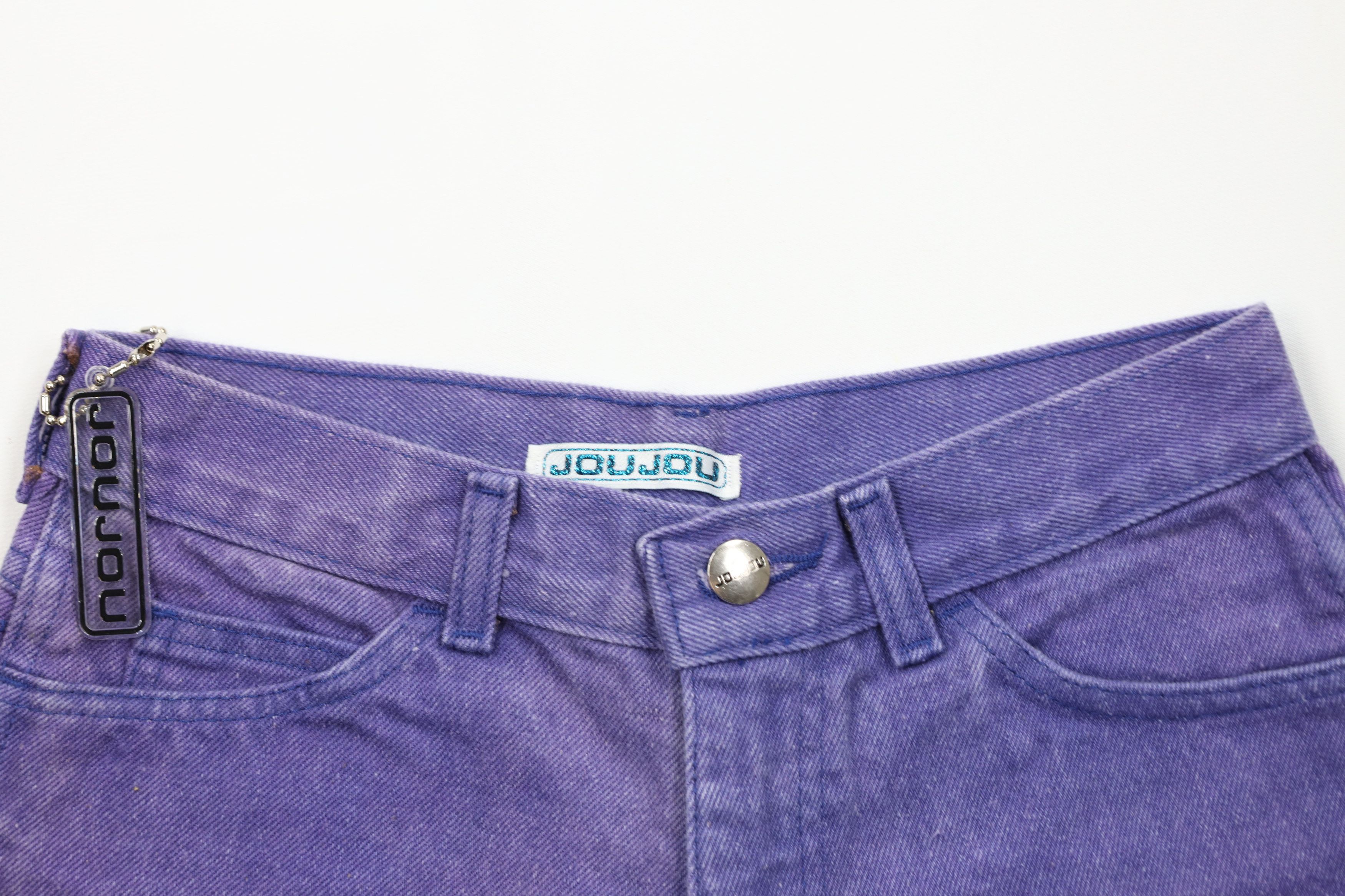 Vintage Deadstock Vintage 90s Streetwear Shorts Jorts Purple USA Size 32" / US 10 / IT 46 - 2 Thumbnail