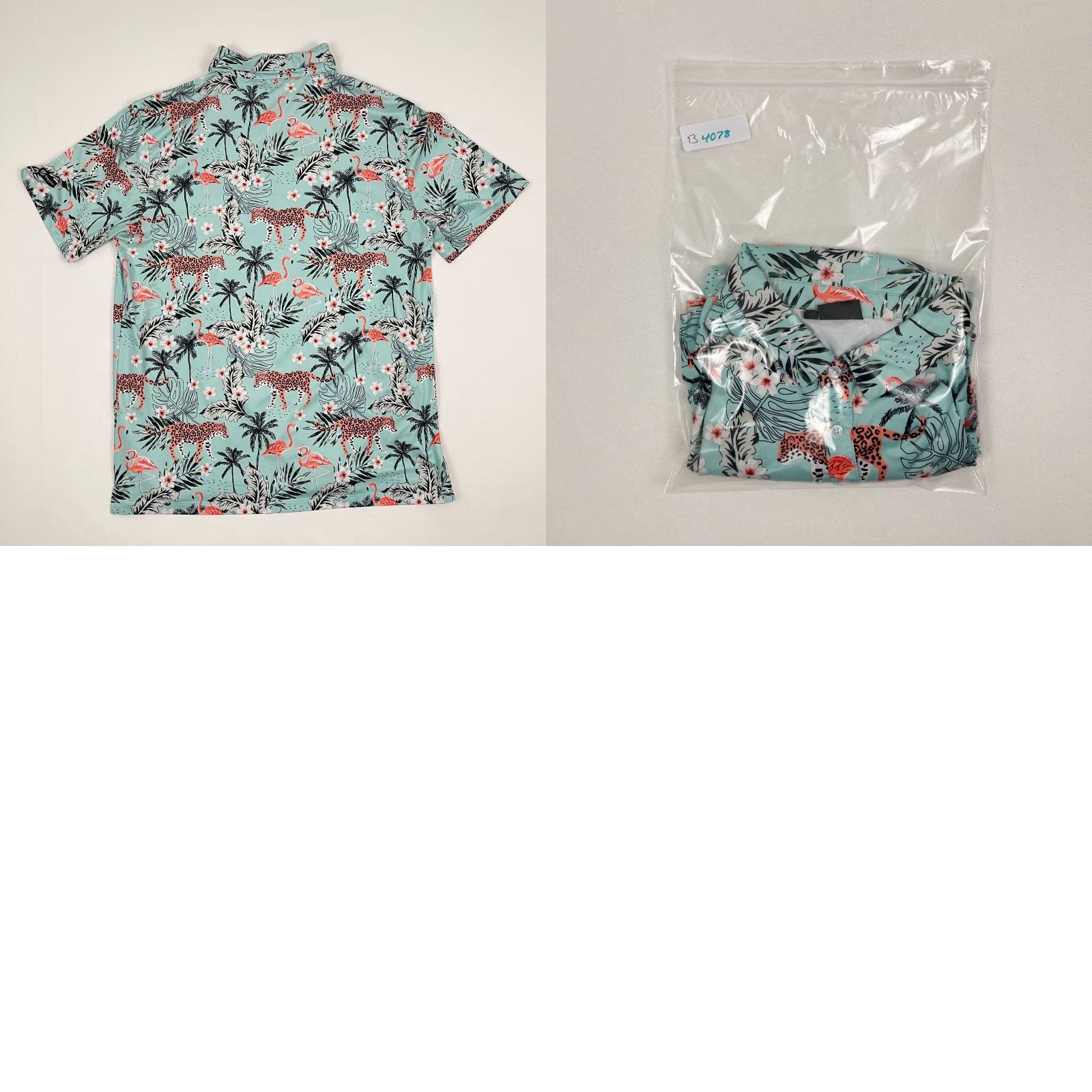 Vintage Greenside Golf Shirt Mens 2XL Green Animal Floral Active Golf Performance Polo Size US XXL / EU 58 / 5 - 8 Thumbnail