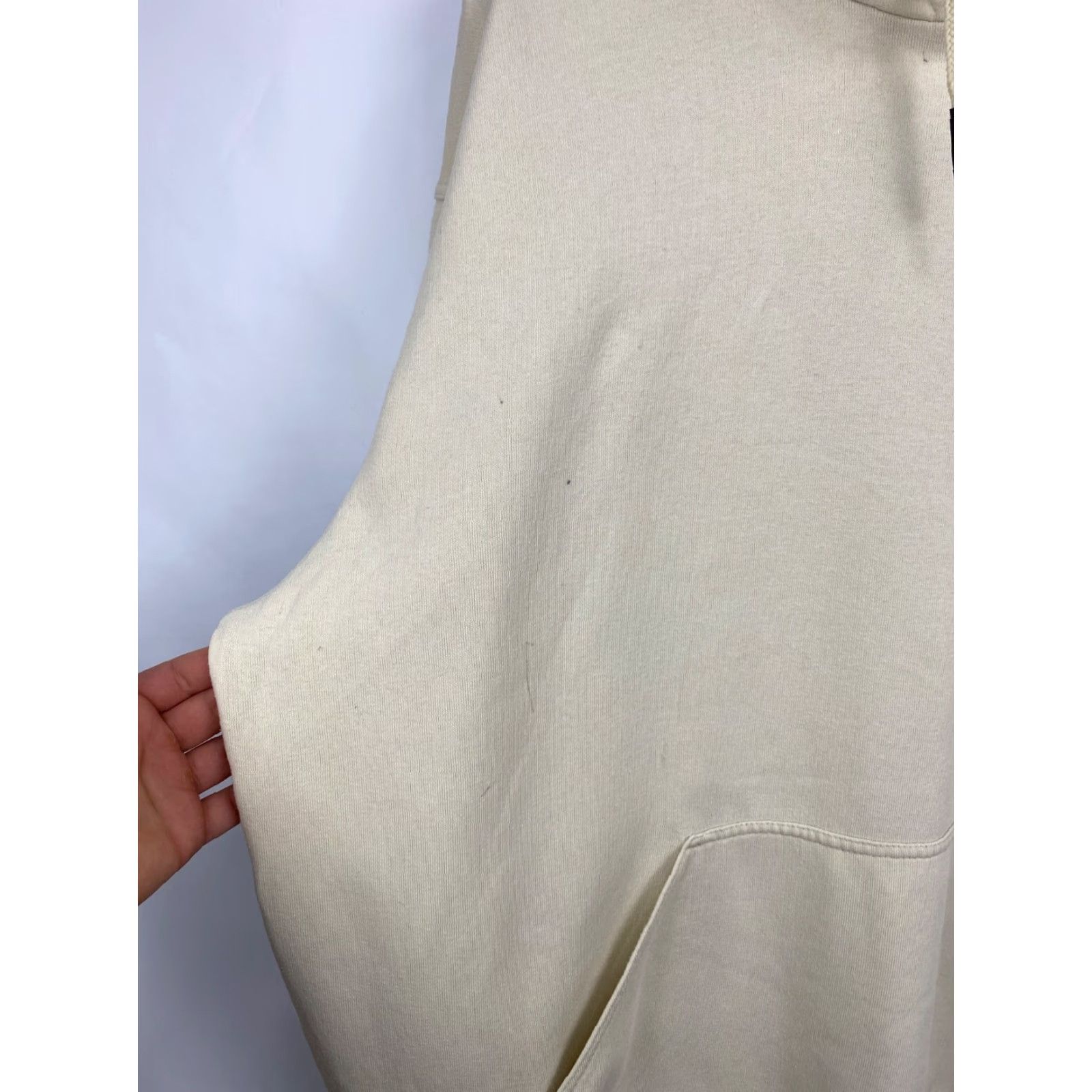 Nike VINTAGE Nike Swoosh Small Logo Y2K Hoodie XL Beige 90s Men Pullover Logo Hoodie Mens Size US XL / EU 56 / 4 - 8 Thumbnail