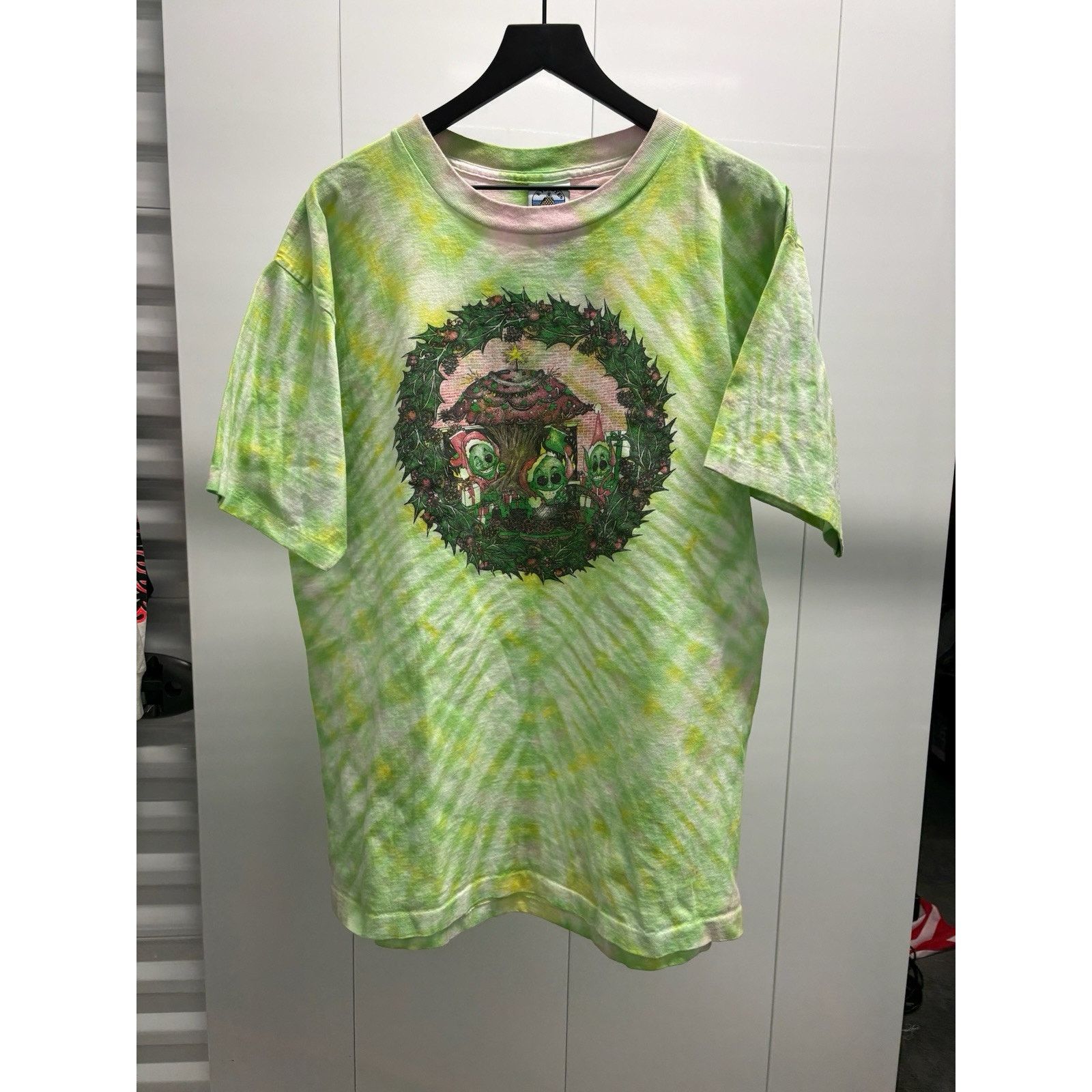 Band Tees × Vintage Vintage Weed Goblin Elves Shirt Tie Dye Shirt XL Christmas Size US XL / EU 56 / 4 - 2 Thumbnail