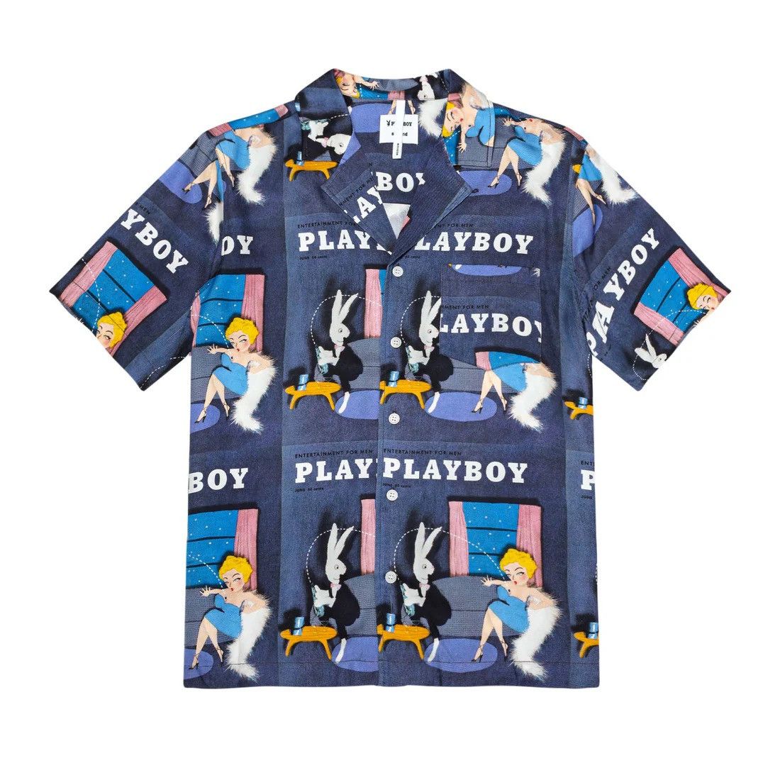 Playboy SOULLAND JUNE 1954 PLAYBOY CAMP SHIRT BUTTON UP Size US M / EU 48-50 / 2 - 1 Thumbnail