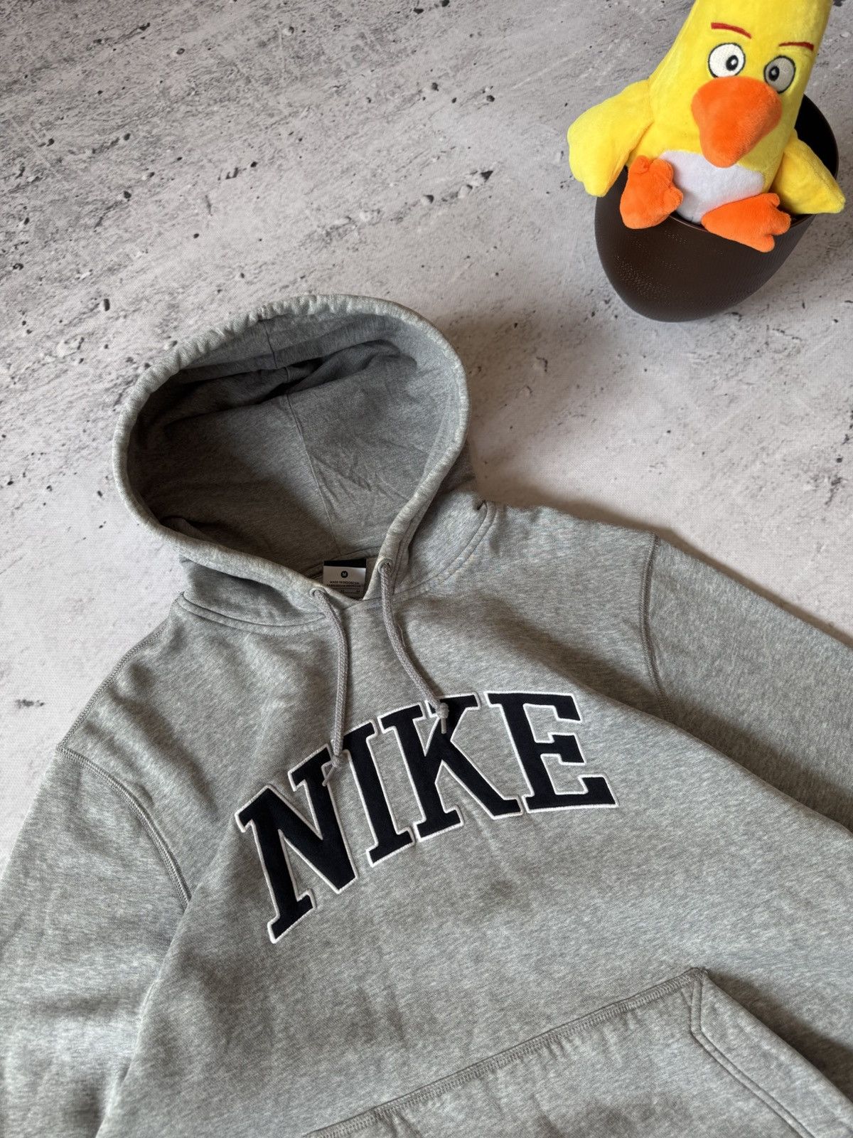 NIKE VINTAGE 00s y2k OVERSIZE BAGGY ZIP HOODIE CENTER LOGO