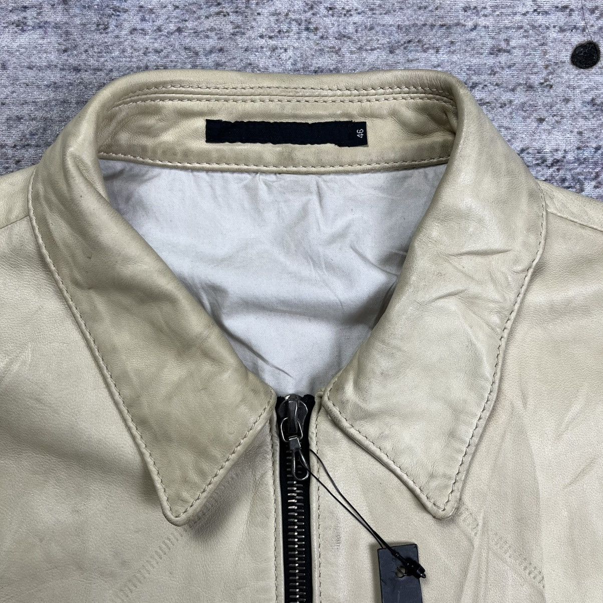 Isamu Katayama Backlash Zero Form Zerospace horse hide leather jacket double zipper Size US S / EU 44-46 / 1 - 4 Thumbnail