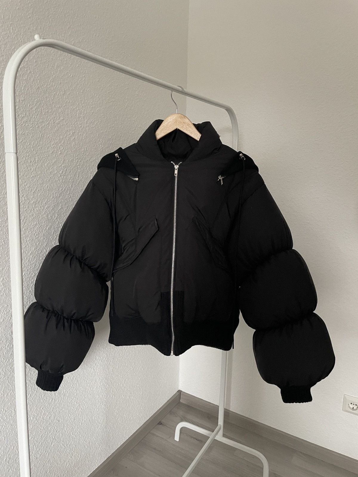 image of No Faith Studios Puffer Jacket in Black, Men's (Size Small)