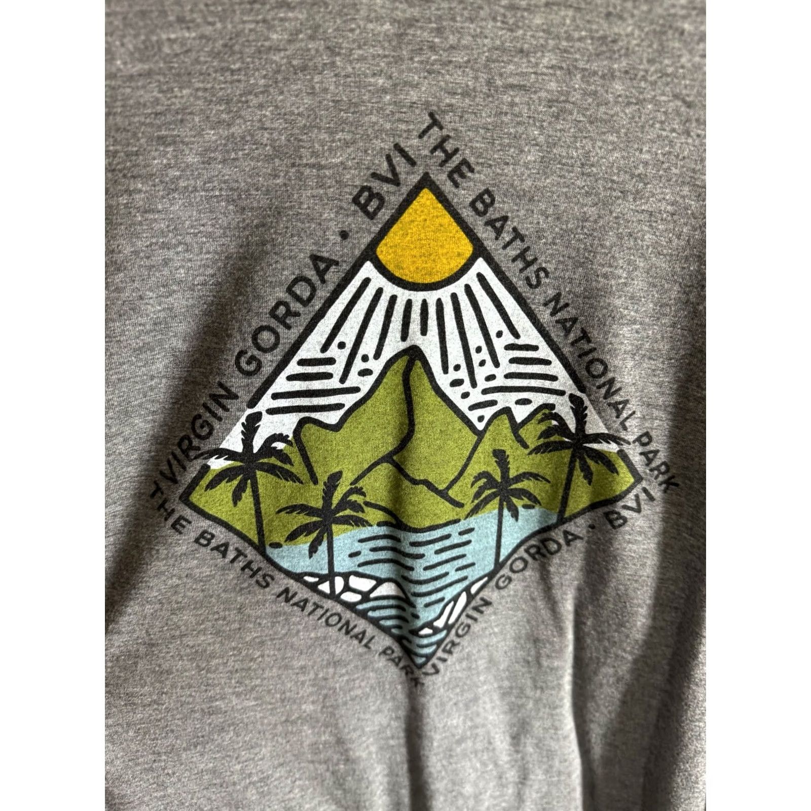Vintage The Baths National Park Logo TEE T SHIRT Large L Mens Size US L / EU 52-54 / 3 - 2 Thumbnail