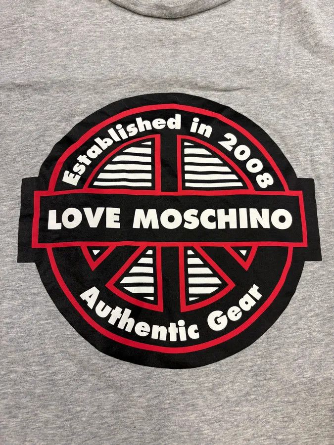 Moschino 2008 Love Moschino Grey Peace Tee-shirt Size US S / EU 44-46 / 1 - 7 Thumbnail