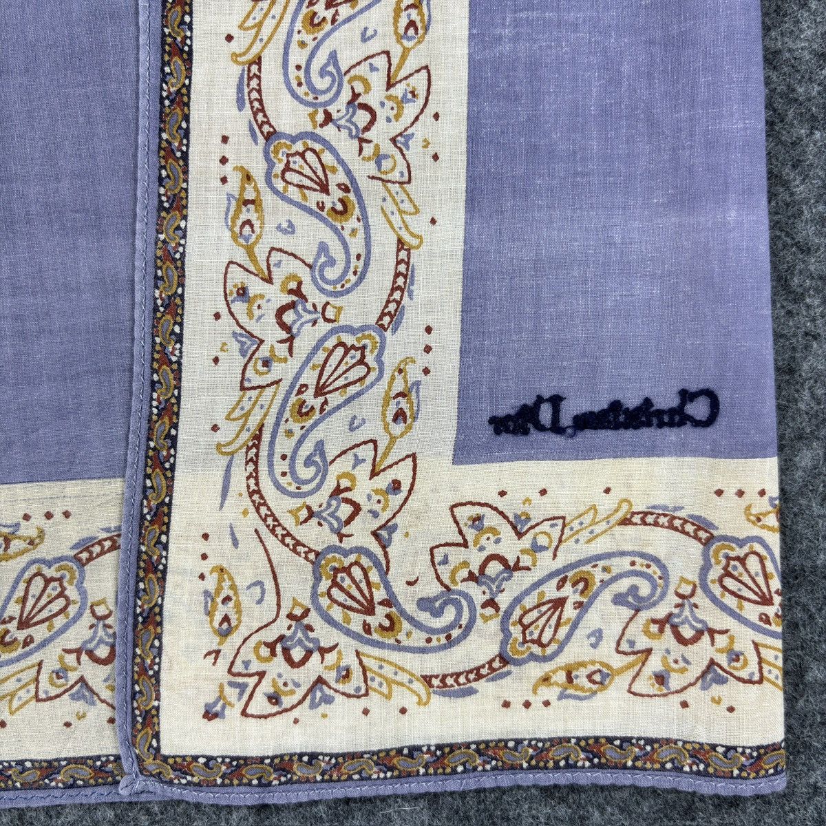 Christian Dior Monsieur × Vintage Handkerchief # E048 # Bandana # Neckerchief Size ONE SIZE - 4 Thumbnail