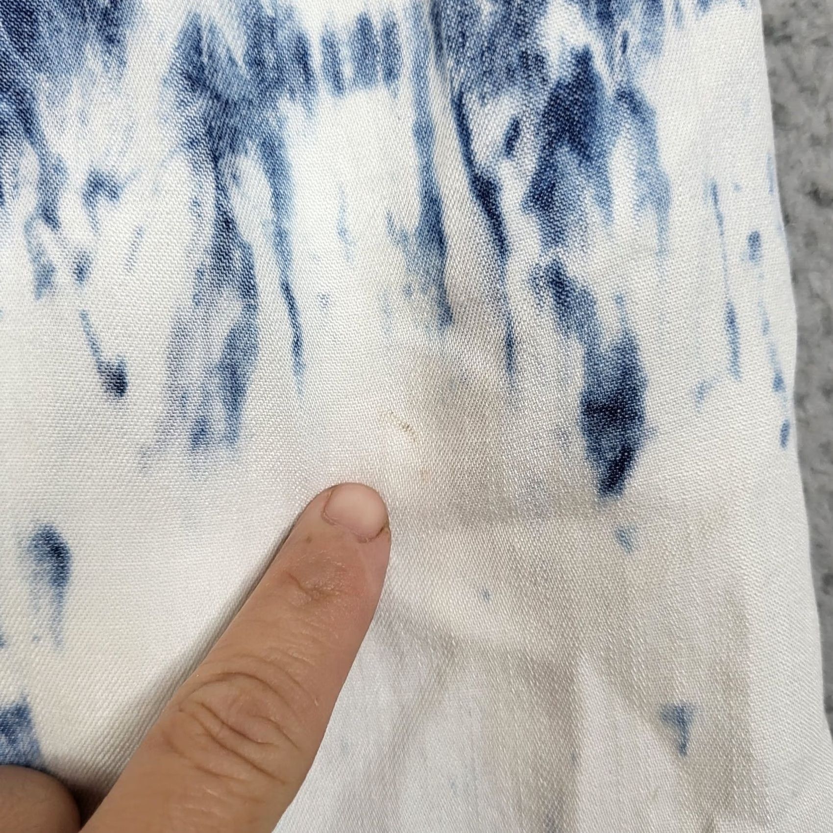 Vintage JAK & RAE Womens bella blue Tie-dye V-neck Low-high Casual Dress M Size M / US 6-8 / IT 42-44 - 5 Thumbnail