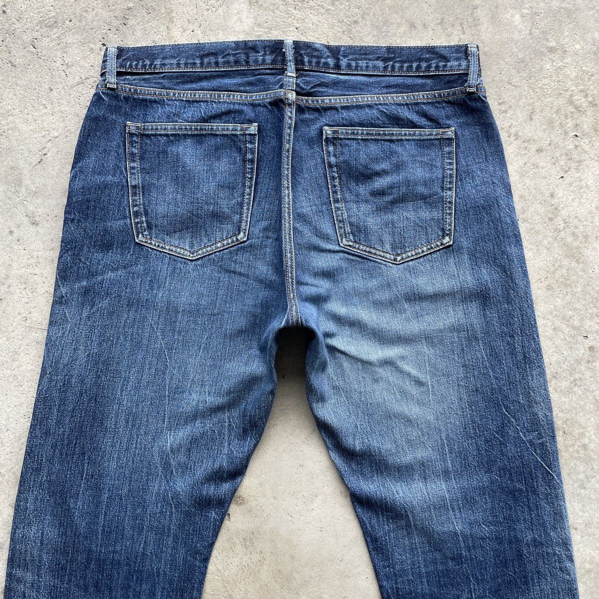 Japanese Brand × Jean × Vintage Vintage Japanese Faded Distressed Selvedge Jeans Pants W37 Size US 37 - 10 Thumbnail