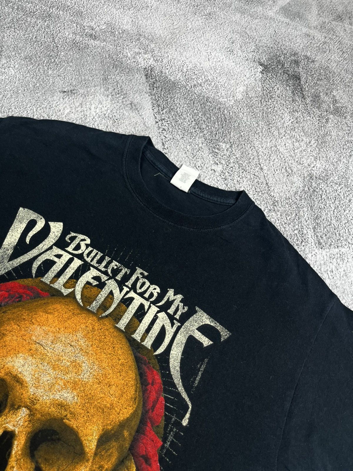 Band Tees Gildan Bullet for My Valentine Skull Vintage Rock Rocker Size US L / EU 52-54 / 3 - 4 Thumbnail