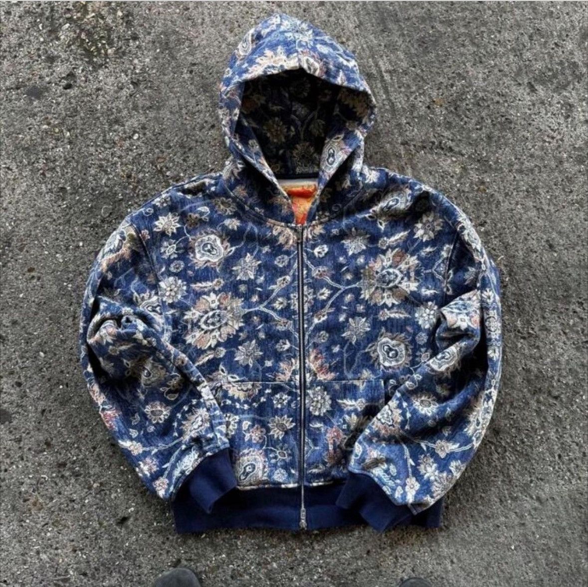 Other Blue paisley streetwear hoodie Size US L / EU 52-54 / 3 - 2 Thumbnail