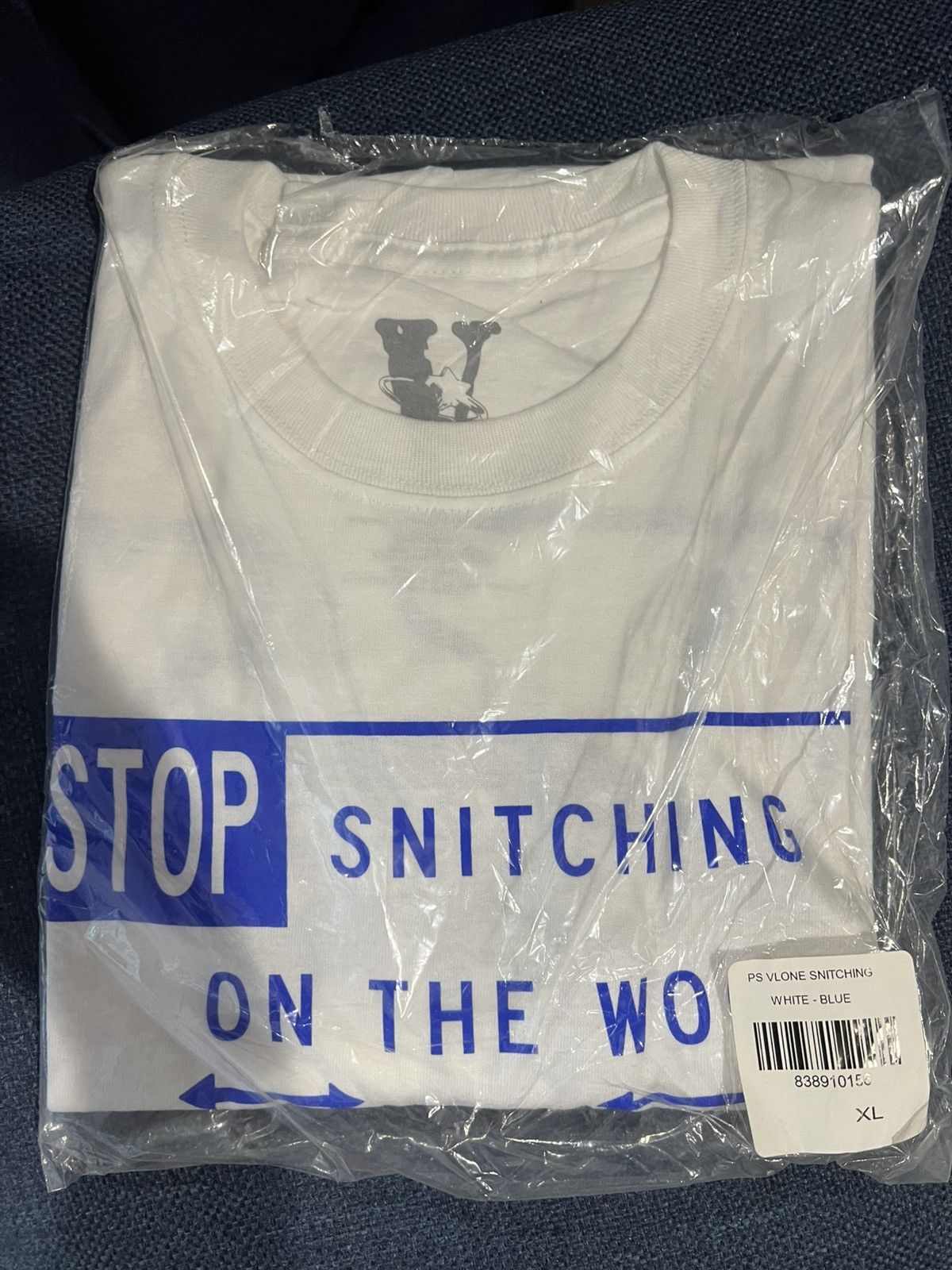 Vlone Vlone x Pop Smoke Stop Snitching Tee Size US XL / EU 56 / 4 - 4 Thumbnail