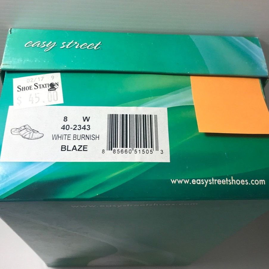Other NWT Easy Street Comfort Wave White Slip-on Sandals 8W Size US 8 / IT 38 - 7 Thumbnail