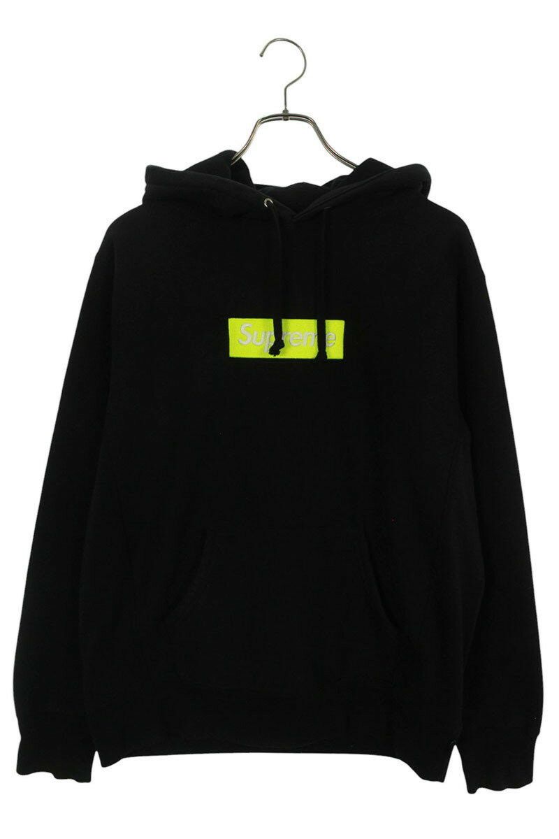 Supreme 17AW Box Logo Hooded Sweatshirt Black Size M
