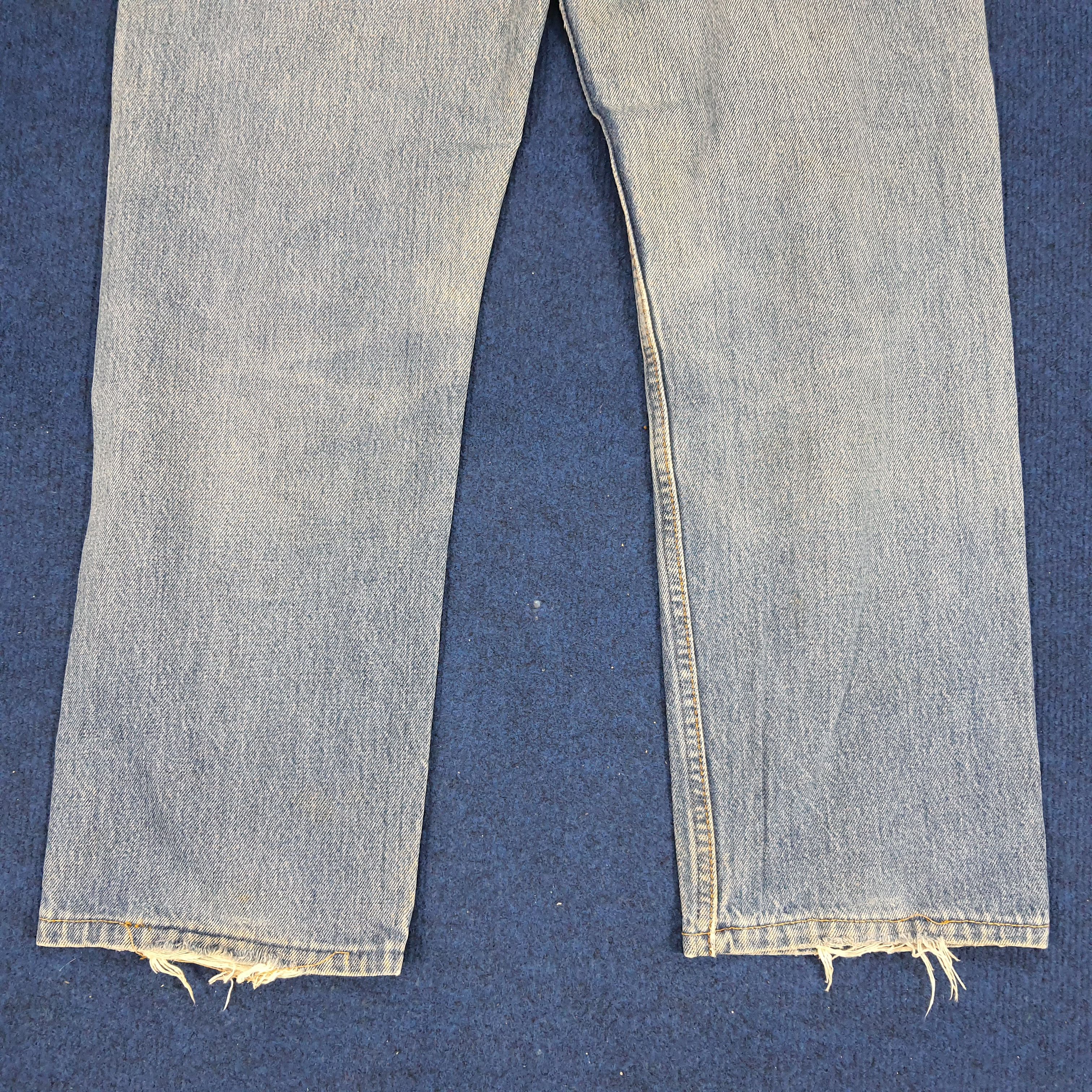 Levi's × Levi's Vintage Clothing × Vintage Vintage Levi's Straight Cut Distressed Denim Jeans Size US 29 - 6 Thumbnail