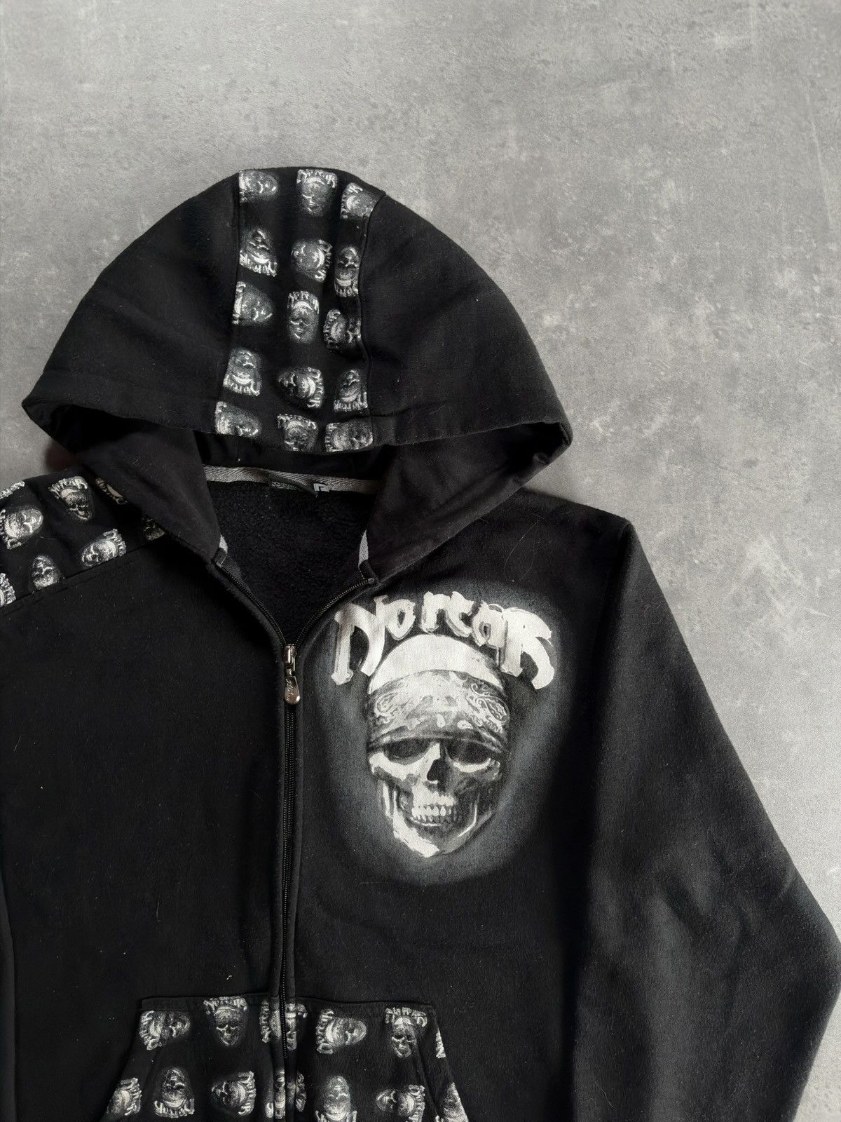 No Fear 00s No Fear Skulls Printed Zip Hoodie L M Affliction Rare Size US L / EU 52-54 / 3 - 4 Thumbnail