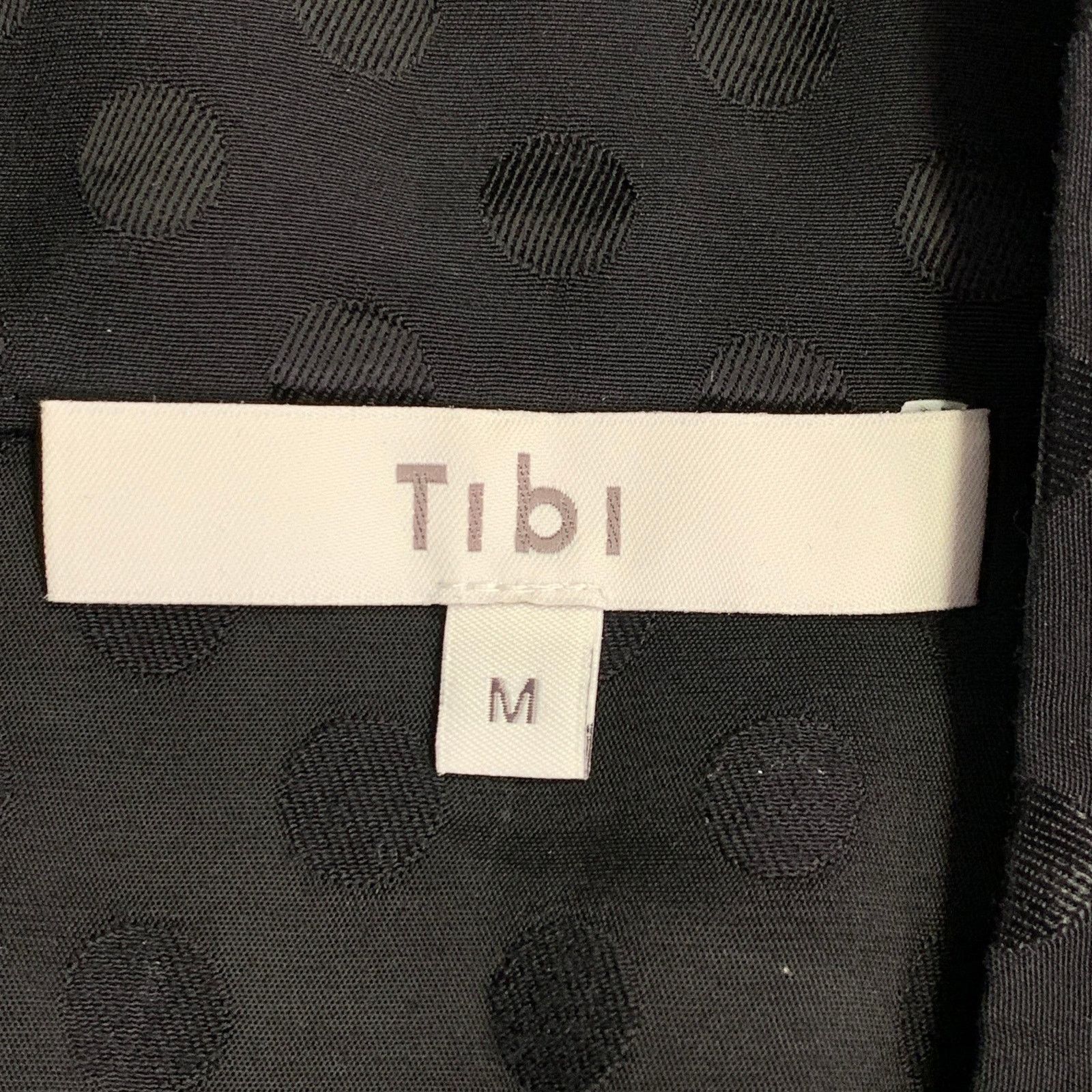 Tibi TIBI Size M Black Viscose Dots Bow Blouse Size M / US 6-8 / IT 42-44 - 5 Thumbnail
