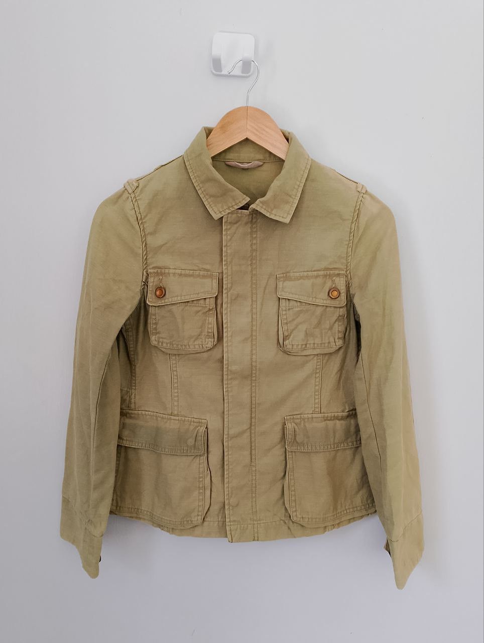 ADAM ET ROPE ADAM ET ROPE Khaki Green Multipocket Utility Jacket Size XS / US 0-2 / IT 36-38 - 1 Thumbnail