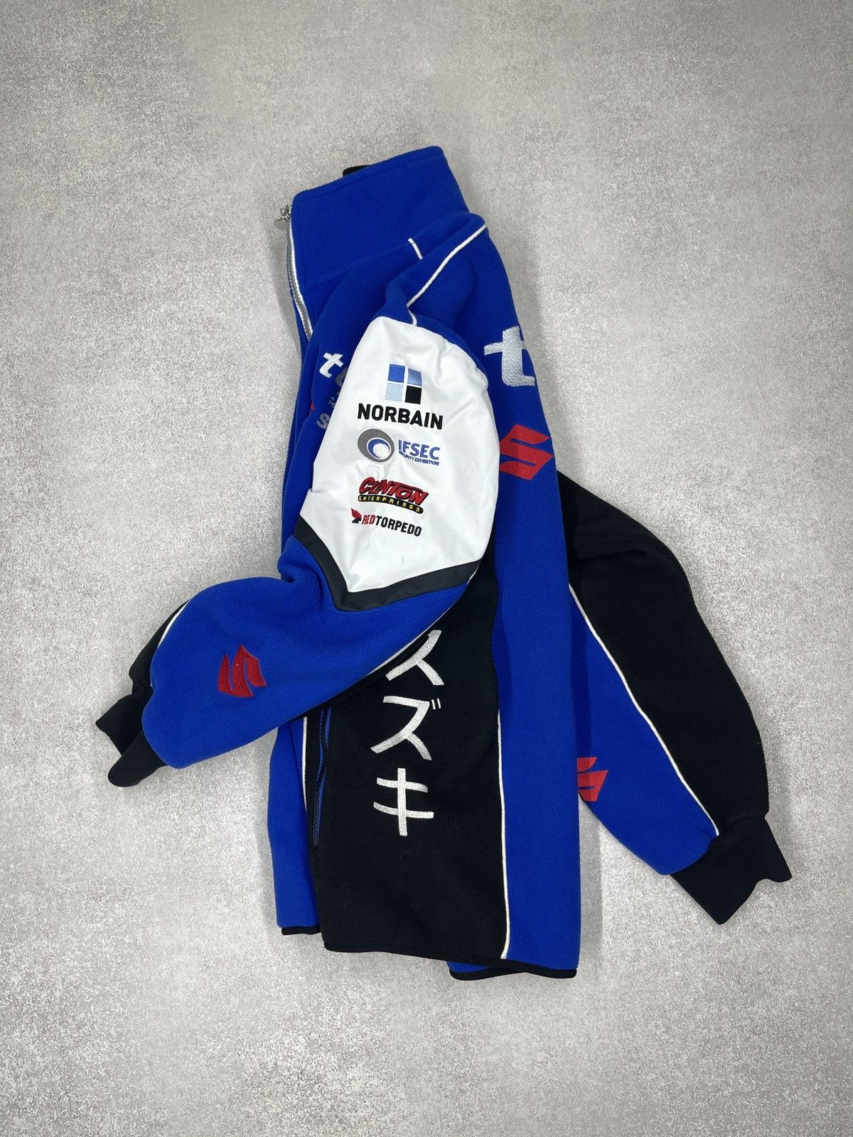 Formula 1 Suzuki Tyco TAS Racing Team Fleece Jacket GSX-R Castrol Size US L / EU 52-54 / 3 - 6 Thumbnail