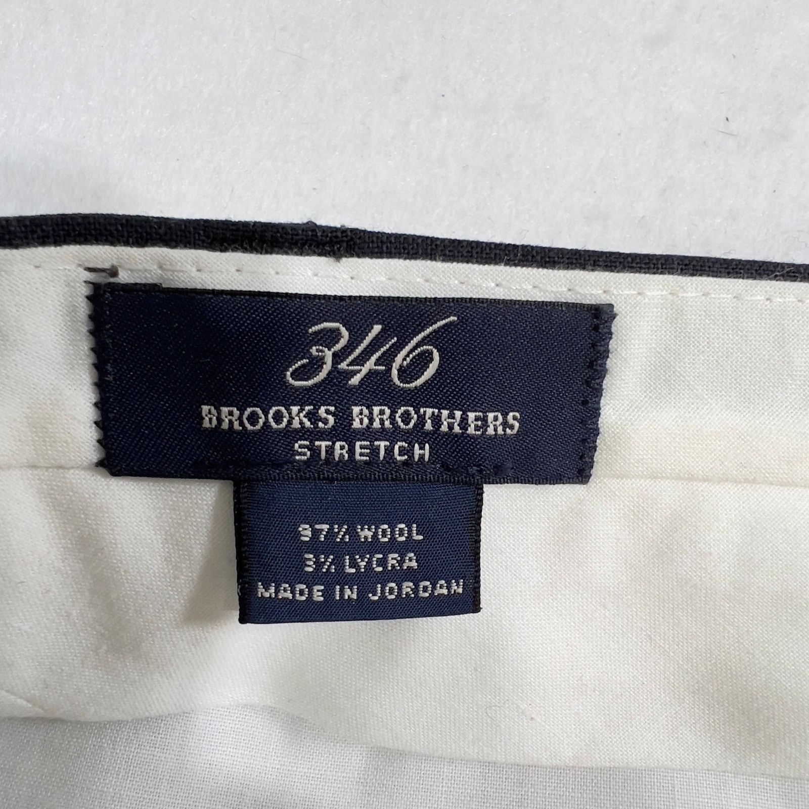 Brooks Brothers Brooks Brothers 346 Pin Stripe Suit SZ 43R Classic Blue Wool Size 42R - 16 Thumbnail